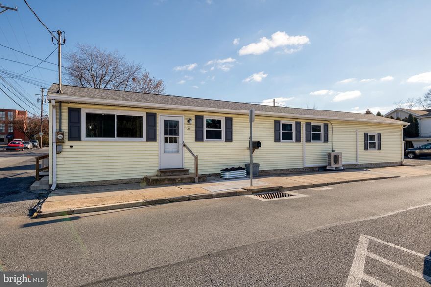 **Seller has received an offer with a response deadline of Jan 9th.  Deadline to submit competing offers is 1/9 at 6 PM. **
Cheerful home boasts multiple major recent improvements including new roof, new windows, and a new mini split system.  Move right into this attractive home complete with durable new plank flooring, fresh paint and inviting wallpaper accents.  Other appealing details include modern lighting fixtures and updated hardware.  The heart of the home is the kitchen and this one shines with new stainless steel refrigerator and new electric stove, clean bright cabinets and cool counter.  Three mini splits (one located in the kitchen and one in each bedroom) keep this home toasty warm in the winter and comfortably cool in the summer.  Convenient main level laundry includes washer and dryer.  Home also boasts ample storage space in the insulated unfinished area that was previously a partial garage.  Additional storage in the useful shed.  Whether you are a first time buyer or looking to downsize to one level living with minimal exterior maintenance, this affordable home located in Annville could be your new corner of the world!  Schedule to tour this  home within walking distance of Annville's numerous amenities including shops, restaurants, and Lebanon Valley College.