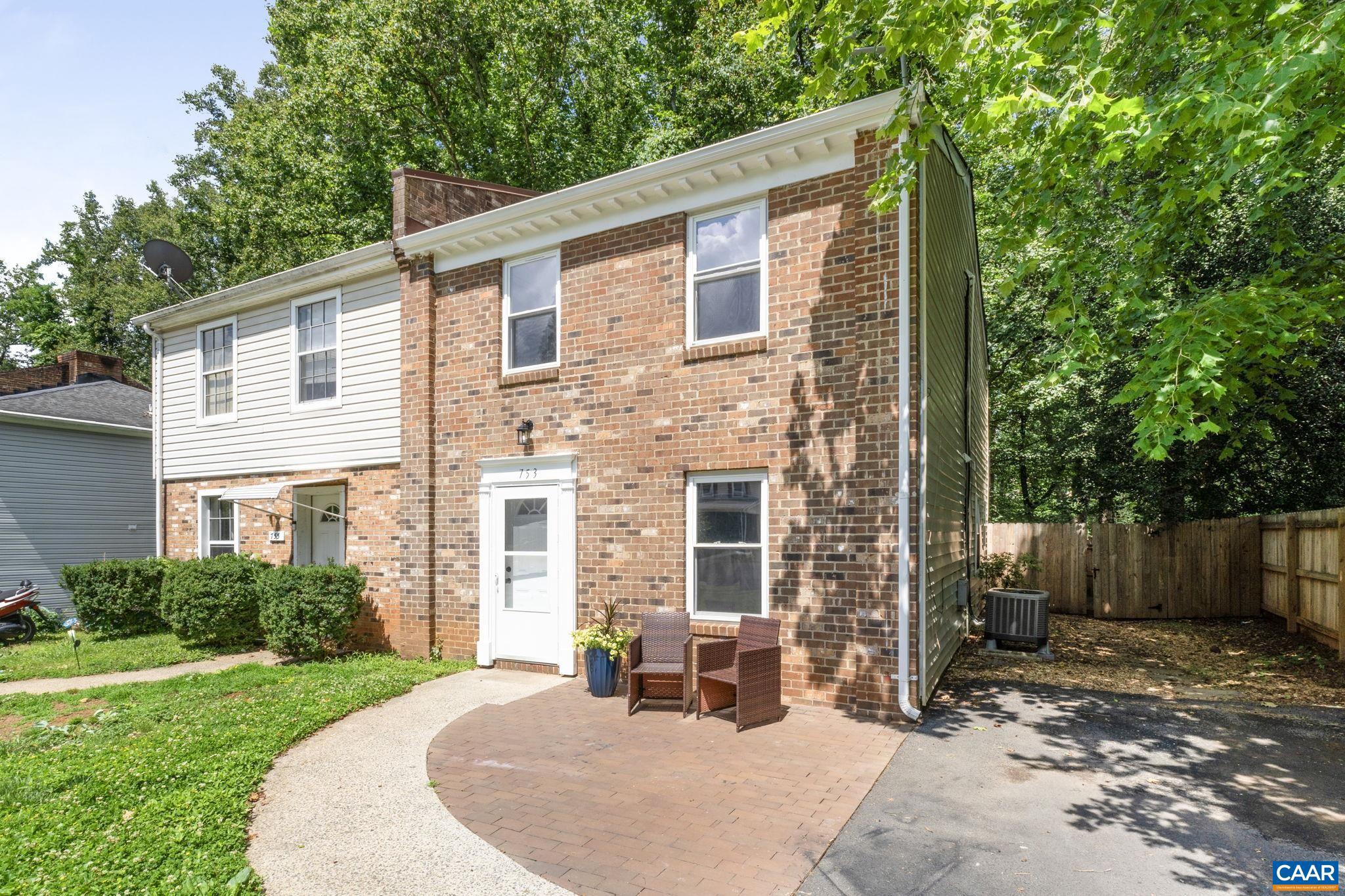 Exceptional Value! OPEN HOUSE on Sun, 6/22, 1-3pm. This move-in ready, end-unit townhome has been freshly repainted throughout?ready for your personal touch. Bright and spacious, it features 3 bedrooms and 2.5 bath/half baths, offering comfortable living in a prime location. Just minutes from UVA, Downtown Charlottesville, Wegmans, and I-64, convenience meets charm in this beautifully updated home. The entry level welcomes you with a bright foyer leading into a sunny living room, a dedicated dining area, an eat-in kitchen, and a convenient half bath. Refinished hardwood floors run throughout the upper levels, adding warmth and character. Upstairs, the large primary suite features its own half bathroom. A full bathroom is shared with two additional bedrooms. Step out from the kitchen to a private concrete patio, ideal for BBQs and outdoor dining. Additional features include parking for 2 cars.,Formica Counter,Maple Cabinets
