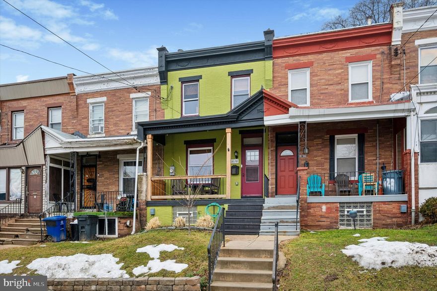 Welcome to 6626 Musgrave Street, a colorful and recently renovated home in the heart of vibrant Mount Airy! The front porch greets you and allows for a beautiful view of the active and walkable neighborhood, where you can steal a quiet moment for yourself in the morning or greet friends and family when they arrive. Approaching the front door, you will enter into an open living space with all new hardwood flooring and a New Gas Fireplace for a cozy touch of warmth that’s an architectural focal point and underscores the history of the home. Beyond the living area, there is a cute dining area and a much sought-after first floor powder room, which was added by the current owners and designed to cleverly utilize space and available light from the back window, connecting to the living room with a transom for sun-dappled mornings. The stunning New Kitchen serves as the heart of the home, and has been designed to function to its full potential for all of your food prep and hosting endeavors. It offers expansive counter space as well as soft-close cabinetry in a timeless wood tone that transcends trends. The European-inspired inclusion of laundry appliances into the kitchen layout ensures that you can easily incorporate laundry tasks into your everyday routine. Out the back door you will experience what everyone loves about Mt. Airy: Green Space! The patio and garden offers an oasis of your very own. As you ascend the colorful staircase to the second floor, you will encounter more hardwood flooring and 3 stylish bedrooms as well as the full bathroom, which was fully renovated in 2024. All of the major renovations have been taken care of, just unpack and enjoy living near the amenities of Mount Airy, including the Wissahickon Woods and a variety of businesses and historic sites of Germantown Avenue. You will be steps from Adelie Coffee and Downtime Bakery as well as the award-winning Frosted Fox Bakery and the much anticipated ReAnimator Coffee opening this spring. Grocery stores, libraries and public parks line Germantown Avenue and public transit is a breeze. Annual community events such as Supper Sessions, Mount Airy Day, and the Battle Of Germantown give you a sense of pride and belonging as well as ways to connect with your neighbors, some of the best Philadelphia has to offer. If you have been looking for a house that combines historic charm with modern upgrades then this will check all of your boxes.