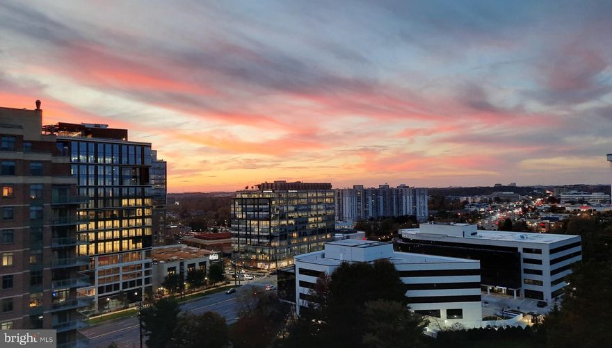 1 bedroom condo in large upscale hi-rise just 1 block from metro, 24 hr Harris Teeter, Pike & Rose shopping, restaurants, movie theater, bowling, farmer's market and more.  Just minutes from 495, I-270, downtown Bethesda, NIH, Walter Reed and DC.  Building loaded with amenities: 24 hr concierge, convenient store, outdoor pool, grill, community lounge with free WiFi, fitness center, assigned garage parking and more. Unit recently remodeled with new kitchen counters, wood floors, and new paint.