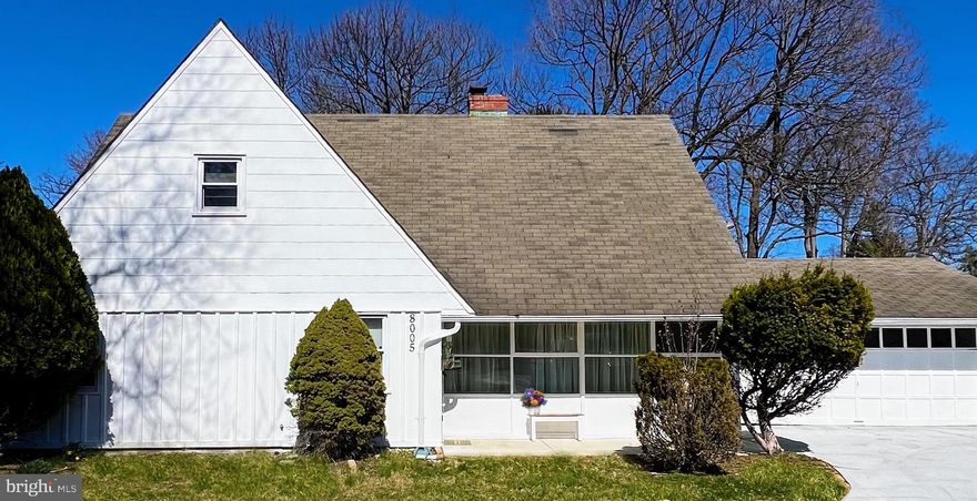 Spacious Wyndmoor Single Home with 2 car garage ready for new family. Freshly painted with Brand New Kitchen with Quartz Countertop and New Stainless Appliances. Each level features a full bathrooms with everything Brand New making this spacious home an easy transition. The first level features a spacious living room with fireplace and TWO nice sized bedrooms with large closets and separate laundry room.  To the right of the open living room you will find the dining room, open kitchen with lots of cabinet space. You have direct access to the spacious rear yard from this area. The second level also provides two spacious bedrooms and new full bathroom with modern tiling. The rear yard  provides plenty of room for outdoor entertaining and gardening. Come and pay a visit. Being sold in 'as is' condition.