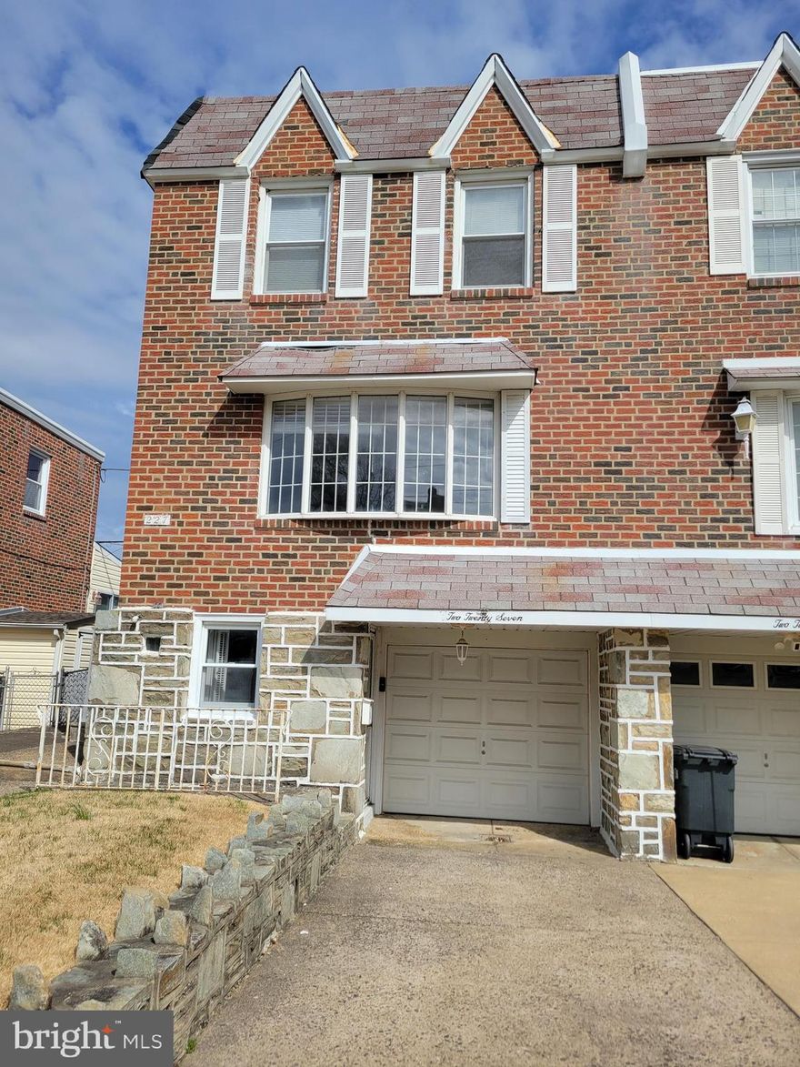 two story twin home featuring masonry construction,  nice sized rear fenced rear yard,front one car attached garage, concrete driveway, central air conditioning, Also features living room, dining room,  kitchen and half bath on main level, second floor features three bedrooms and full hall bathroom, partially finished basement with laundry area, will not last!!!