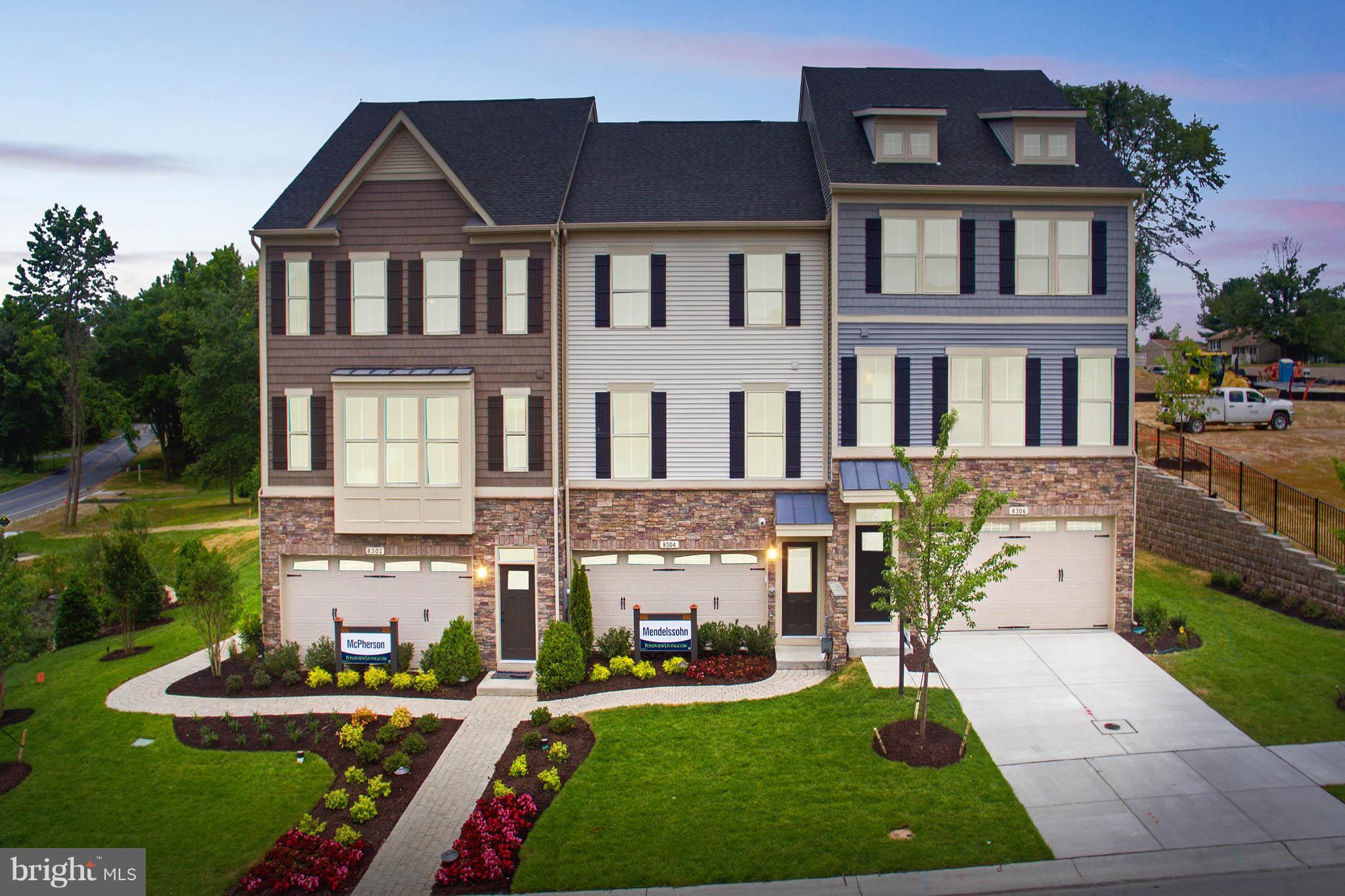 Pondview in Millersville presents an incredible to be built 2,600 Sq.Ft. 2 car garage mega-townhome that lives like a single family. Tons of upgrades included: Massive kitchen island, incredible open plan, home office, large BR's ultimate owner's shower & finished rec. room.