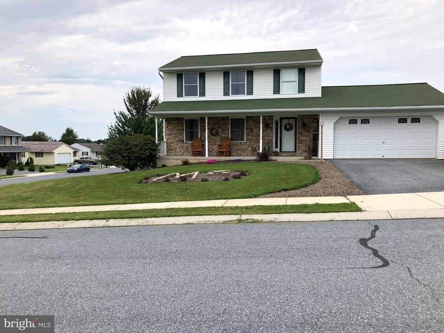 2-Story Traditional home in Newburg Village. Corner Lot with side, and back Yard.  includes Shed, and  Attached 2 Car Garage. Large master bedroom with bathroom and plenty of closet space. First floor laundry room. Stove, microwave, dishwasher, refrigerator also included.