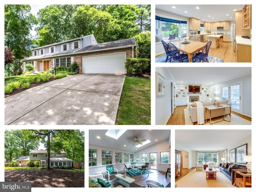 Look no further for the home you've been waiting for! Updated Colonial with Sunroom Addition in MCLEAN HAMLET.
Renovated Eat-in Kitchen with fabulous backsplash, oak cabinetry, center island (seats 4), SS appliances, and space for a large kitchen table by the bay window.  Convenient Butler’s Pantry and Walk-in Pantry are located between the Kitchen and Dining Room.   Spacious Family Room includes a gas fireplace with built-in entertainment center.  French doors lead out to the Sunroom Addition with skylights, ceiling fan, recessed lighting and backdoor to the lovely backyard. Living room connects to the Family room (rare with this model!) and  Convenient Laundry Room / Mud Room is right off the Kitchen with the 2nd fridge, and access to 2 Car- Garage.  Beautiful Hardwoods floors.  

Upper level offers 4 Bedrooms and renovated 2 full Baths. Spacious Owner’s Suite with ceiling fan, recessed lights, large walk in closet, and renovated Owner’s Bathroom with glass door shower, and double vanity.
Generously sized 2nd, 3rd, and 4th Bedrooms with spacious closets, ceiling fans and lots of natural light. Renovated 2nd Bath features a double sink vanity, tub and shower combo, and a line closet.
Large Basement with open floor plan:  Rec Room includes the 2nd fireplace, built-in wet bar, Tv Area, Gaming area  - endless possibilities! Den/ Office/Guest Room and 3rd Full Bathroom with shower - great for overnight guests!
Nestled in the desirable McLean Hamlet, one of the area's premier neighborhoods. 0.32 acre Lot with serene backyard with private views - Enjoy barbequing and dinners on the lovely patio.
Just 1 mi to both the Elementary and the Hamlet Swim & Tennis Club. Spring Hill BUS STOP just 3 doors down!! 10 minutes to Tysons Corner Center, Easy access to 495, Dulles Toll- access to shopping, and locals favorite restaurants, and about 2 miles to Silver Line Metro. Welcome home!