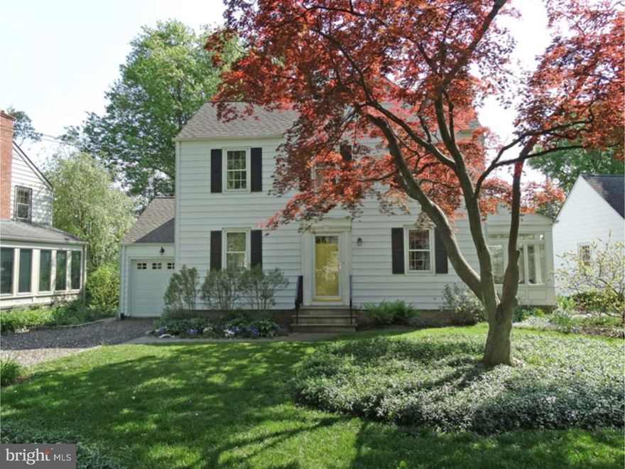 Welcome to this CHARMING CENTER HALL COLONIAL in the lovely tree lined neighborhood of HIGHLAND PARK.  Walk up to this home through lush natural, perennial gardens. 321 East Birch Drive features 3 bedrooms and 1   baths. It has been lovingly maintained and updated by its current owner.  The first floor features hardwood flooring in the entrance vestibule, living room and dining room.  An inviting all season sunroom with ceiling fan, REMODELED AND EXPANDED KITCHEN with an entire wall of French windows and French doors and a powder room all have terracotta tile flooring.  The kitchen overlooks a fenced backyard punctuated by perennial flower beds. The remodel includes engineered quartz countertops and blond wood cabinetry. A splash of blue tile provides an accent above the oven and below a contemporary stainless steel range hood. A lovely deck completes this new addition. Upstairs are two large bedrooms, one with a deep double hung cedar closet and a third smaller bedroom A vintage inspired full bathroom completes the upstairs. All the floors upstairs with the exception of the bathroom are hardwood. Attached one car garage and additional driveway parking can accommodate multiple vehicles.  This home is close to 95, Route 1, NJ Transit and Amtrak.  THIS IS A MUST SEE