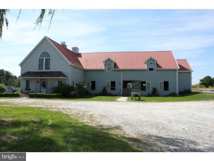 Here is a rare opportunity to own a 33.7 acre farm in a great location where members of the olympic equestrian team train next door! The spacious 3BR, 2BA living quarters over the barn offers volumes of space & consists of a large Great Room with a south facing deck (hot tub included!) that enjoys an absolutely stellar view! Well maintained, most of the windows have recently been replaced as has the HVAC system & the hot water heater. The center aisle 10 stall barn has a Wash Stall & a large Tack Room with a Powder Room & a Laundry.  You'll love the all-weather ring & there are 4 large pastures, 2 paddocks & a stream. The township easement allows for the construction of a house & there are multiple superb building locations! (Note: This property cannot be further subdivided.)