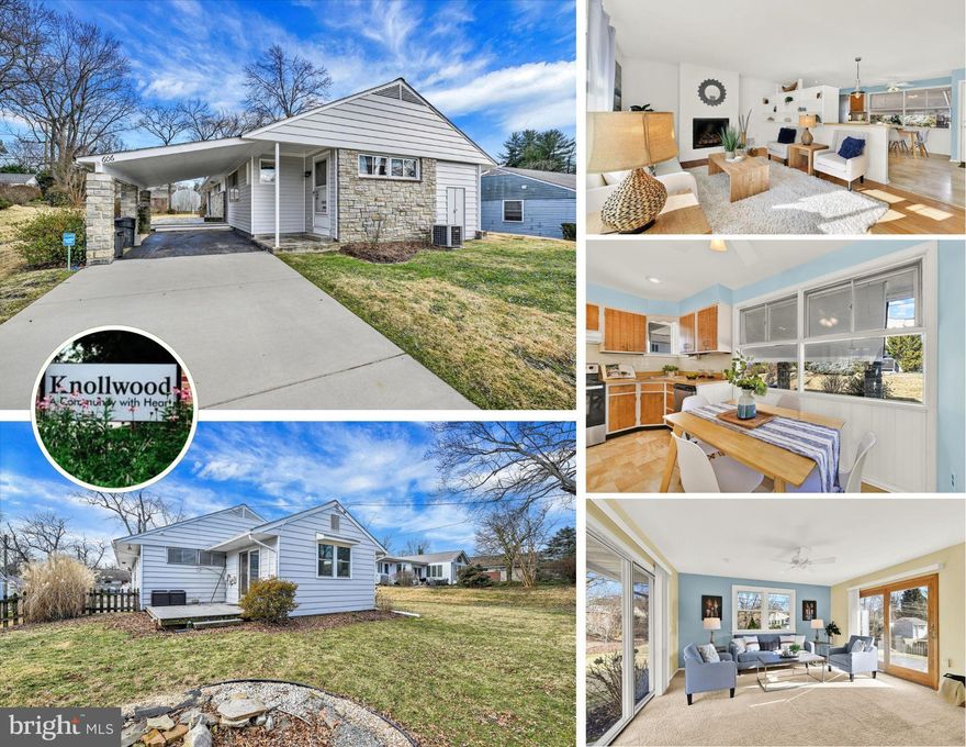 Welcome to 606 Fairway Drive in Towson! This charming rancher embodies single-level living at its finest (everything is on one level - no basement), exuding a delightful Coastal vibe complete with sandy exteriors. Step inside to discover beautiful hardwood floors, a warm gas fireplace, and stylish built-in shelves that enhance the welcoming atmosphere.

The well-designed floor plan seamlessly connects the living spaces, leading you into the inviting eat-in kitchen. Uncover a cozy den that effortlessly flows into a family room, offering a picturesque view of the serene rear yard. The decor throughout the home evokes a refreshing beach retreat ambiance, creating a daily vacation-like experience.

Two generously sized bedrooms provide a peaceful retreat for relaxation, accompanied by an updated bath for added convenience. Additionally, access the attic storage with ease, as the attic stairs conveniently pull down for stowing away off-season items.

This residence at 606 Fairway Drive presents a perfect blend of comfort and style, making it a haven for those seeking a tranquil and aesthetically pleasing home.

Nestled in the sought-after Donnybrook neighborhood, this residence comes with the added advantage of being within the boundaries of desirable zoned schools. Don't miss your chance to make this charming property your own oasis of comfort and style!  Plus, enjoy the convenience of off-street parking, including a covered carport providing shelter from the elements. Your dream home awaits!

UPDATES:  Bathroom 2018: Bath Fitter tub/shower/walls, Sink and Vanity, Driveway & Sidewalk 2021, Garbage Disposal 2023, Water Heater 2012, Oil Furnace 2013, Thermostat 2021, UV Furnace Filter System 2020, Chimney Cleaned 2021, Refinished Hardwood Floors 2020, Kitchen floor 2015, Fireplace converted to Gas Log (propane) 2016, Roof 2010, Shed Roof 2023, Duct Cleaning 2023

**VOLUNTARY KNOLLWOOD DONNYBROOK COMMUNITY ASSOCIATION IS $25/ANNUALLY