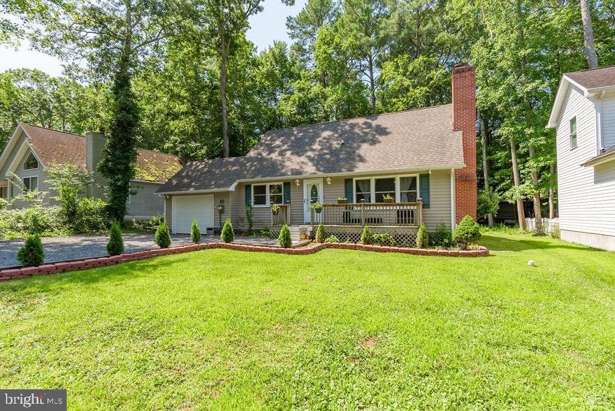 PRICE IMPROVEMENT! 21K REDUCTION! Most affordable home in Ocean Pines with a garage!!!
Great house in quiet cul-de-sac featuring a fenced yard with a nice firepit, patio and deck for your outdoor enjoyment. Inside you will find a nice size living room with wood burning fireplace, and crown molding . Kitchen features a breakfast bar, updated cabinets, granite countertops and stainless steel appliances. Dining area and family room of the kitchen lets everyone be part of the action! Easy access from family room to the great backyard.  Half bath and laundry on the first floor as well. 1st floor bedroom with in-suite bathroom. 2nd floor features 2 bedrooms and a full bath. All new Cortex waterproof flooring in all bedrooms, LR, FR and DR. New water heater, washer and dryer in 2023 .  New Roof and HVAC/Cooling Systems in 2016. 1 car garage off the kitchen and large driveway to accommodate all your vehicles.