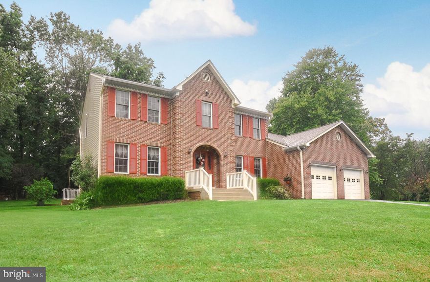 Offers being presented today at 5, no further showings. Quality built colonial by Dennison Masonry Excellent condition and pride of ownership is evident  in this exquisite home. Can be used as a four bedroom home or 3 bedrooms with private sitting room (as currently built).  Gourmet kitchen with granite and beautiful cabinetry.  Open to breakfast area and step-down family room. Woodstove to enjoy all winter long!! Wonderful design with skylights and entrance to backyard. Extra bonus with enormous sunroom to enjoy all year long!! Great floor plan for everyday family life or the holiday parties!!! Separate laundry room, formal dining and living room!!!  Brick patio in rear and outdoor pergola. Check this one out!! Fantastic location to reach Route 210 or Route 301 for commuters.  Many items have been updated including roof, heating system, and private bath.  One year home warranty. HOA is not active. Partial basement  under sunroom, used for storage/workshop. Basement is accessible from exterior only. Main portion of home is on a crawl space. One year home warranty.