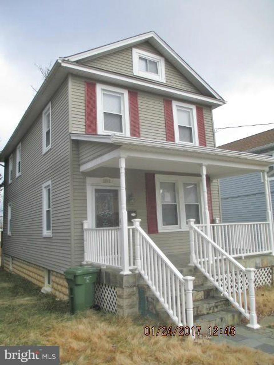 Excellent rehab opportunity. Newer windows, original wood floors and moldings, deck, off-street parking, level lot, partially finished basement. Home needs complete kitchen, most bath fixtures, HVAC and hot water heater. Seller is exempt from transfer and recordation taxes so buyer pays all. Sold as-is.