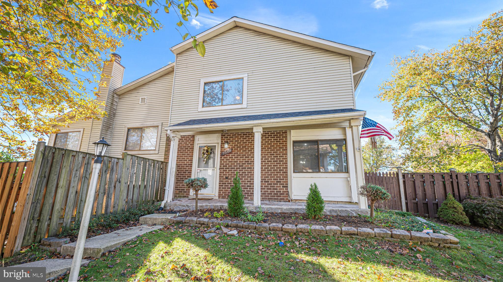 Upgraded, End-unit townhome is ready for you to move right in! This beautiful family home features hardwood floors throughout the main level, stainless steel kitchen appliances and updated granite countertops. Upper level has 3 bedrooms including spacious primary bedroom with generous walk-in closet and entry to the full bathroom with soaking tub. Entire upper level has updated wood flooring. Fully fenced backyard is perfect for entertaining (or your furry friends!) and has storage for all your outdoor items. Enjoy quiet evenings on the front porch, or head just minutes away to Main Street Laurel for shopping and dining! Big ticket items are taken care of, with new roof (including new gutter guards) and HVAC from 2015. House even comes equipped with Nest thermostat for your convenience! Parking is no problem with 1 assigned spot and tons of unassigned parking for you and your guests. This home is perfectly located for commuters— minutes from Rt. 198, 95, and Rt. 1. Don’t miss this one!!