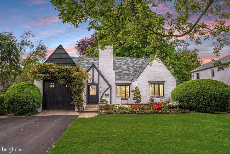 Architectural Gem in College Heights with Golf Course Views!   Nestled in the coveted College Heights neighborhood and directly across from the scenic golf course, this architecturally distinct Kennedy Cotswold Cottage-style home blends classic charm with modern updates. Featuring 3 bedrooms and 2.5 baths, this one-of-a-kind property boasts a spacious living room with a cozy wood-burning fireplace, a den, a private office, and a formal dining room with a built-in hutch—ideal for both daily living and entertaining. The eat-in kitchen is thoughtfully updated with granite countertops, stainless steel appliances, and warm wood cabinetry. The main-level owner's suite includes a tiled shower and granite-topped vanity, while the main hall bath echoes the same refined touches with ceramic tile and granite finishes. Hardwood flooring runs throughout the main level, adding to the home's timeless character. You’ll find a charming additional bedroom, half bath, and spacious storage area upstairs. The lower level offers even more functionality with a wine cellar and abundant storage space. Recently painted in 2024 and outfitted with a gas furnace, this home has been lovingly maintained and has received numerous updates—details are available upon request. It is truly a rare find in a picturesque and prestigious location.
