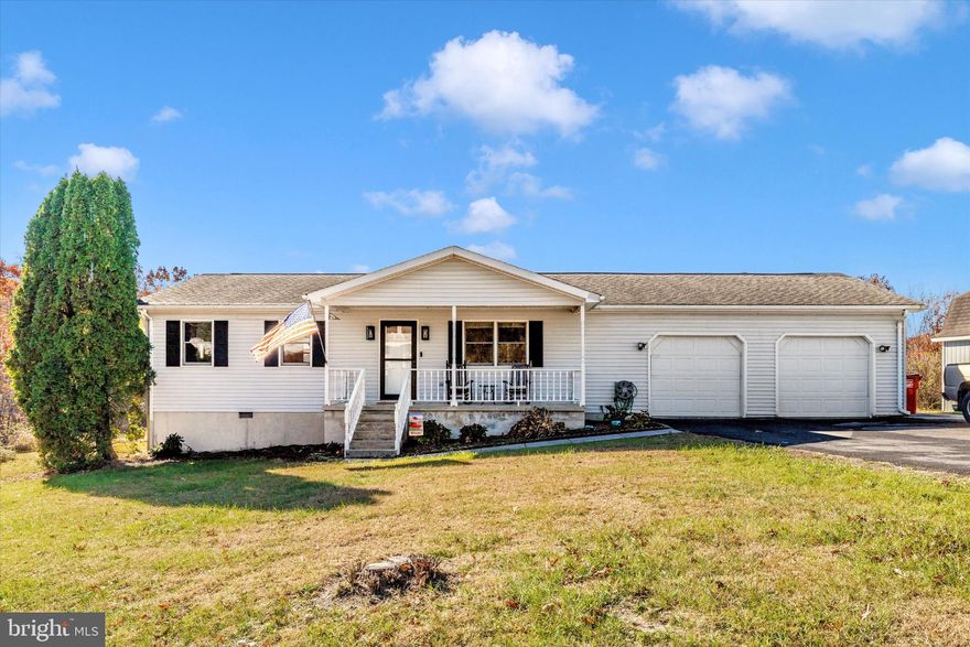 Welcome to 292 Bridget Road in Martinsburg, WV! This 3-bedroom home features a comfortable layout including a living room, dining area, kitchen, and a separate laundry room. Enjoy outdoor living on the cozy front porch or the covered back deck, perfect for relaxing or entertaining. The home sits on a peaceful 1.65-acre lot and includes an attached 2-car garage and a 10x16 shed with loft for additional storage. While it feels secluded, you're just a short drive to nearby restaurants, shopping, and recreational options! Make this lovely house your HOME!