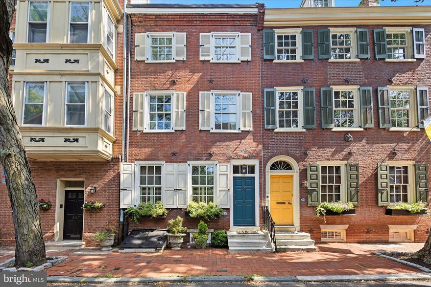 Experience the perfect blend of historic charm and modern luxury in this beautiful 1802 Society Hill rowhome, located in the heart of one of Philadelphia’s most treasured neighborhoods. This expansive 4-bedroom, 3-bathroom home offers refined living across multiple levels, thoughtfully updated while preserving its timeless character.

Highlights include marble floors, La Cornue Chateau dual fuel range, limestone countertops, hardwood flooring throughout, Skylights, and upstairs laundry for everyday convenience. A finished basement with heated floors provides flexible living or workspace, and outdoor living is made easy with a wonderful deck and a charming Juliette balconies.

This is a truly special home that combines historic elegance with thoughtful upgrades—offering the best of Society Hill living right outside your front door.