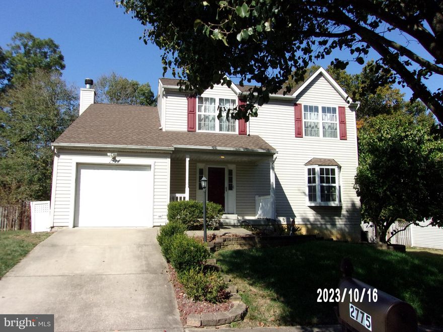 You must see this fabulous colonial home with 3 BR/2.5 Bath with a large unfinished Basement.  This home features a nice front porch and rear deck for relaxing.  The main level features archways that add a bit of elegance and charm to the foyer and hallways, crown moldings, and hardwood floors throughout the entire home. There are 2 decorative columns that separate the living room from the dining room; powder room with ceramic tile flooring, family room on the main level that features a wood burning fireplace, recessed lighting, ceiling fan and custom window treatments. Kitchen with eat in breakfast area, stainless-steel gas stove and 3-door refrigerator with ice maker, dishwasher, garbage disposal, custom cabinets. On the second floor 3 BRs with 2 full bathrooms, large Master BR with high Cathedral ceiling, large walk-in closet, and en suite bathroom with Jacuzzi tub. The basement is large and offers great space for additional storage.  Huge backyard perfect for outdoor activities. This home is in the heart of Waldorf and is close to
shopping, restaurants, walking paths, gyms and many schools. Close to roadways that provide easy access to DC, Andrews AFB, National Harbor, MGM, the Beltway.  Use the RentSpree Link to apply. Applicants credit scores must be 640 or better and income 3 times the monthly rent.  All occupants over the age of 18 years must complete an application.  Renter's/Tenant Insurance required. No pets and no smoking.