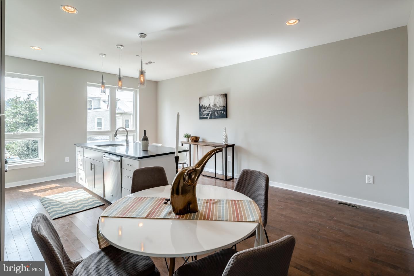 Welcome to these beautifully crafted newer construction townhomes, offering the perfect blend of style, comfort, and convenience. This home features 2-car parking, including a 1-car garage and additional on-site parking spaces.
Inside, you’ll find 4 spacious bedrooms and 3.5 spa-inspired bathrooms adorned with designer tile, elegant fixtures, and luxurious details. The full-floor master suite is a true retreat, complete with a walk-in closet, double vanity, designer soaking tub, and a tile walk-in shower with seamless glass doors.
Enjoy hardwood floors throughout, iron interior railings, high ceilings, and recessed lighting. The gourmet kitchen boasts quartz countertops, a tile backsplash, stainless steel appliances, and an island with pendant lighting, perfect for entertaining.
Soak in amazing views from your private 2 roof decks, and bask in natural sunlight that fills every room. Each bedroom offers generous space and ample closet storage.
Nestled on a quiet side street, you’ll be just minutes from local parks and playgrounds, the train station, Center City, Kelly Drive, City Line Avenue, the Main Line, Fairmount Park, and all the vibrant attractions of Manayunk.