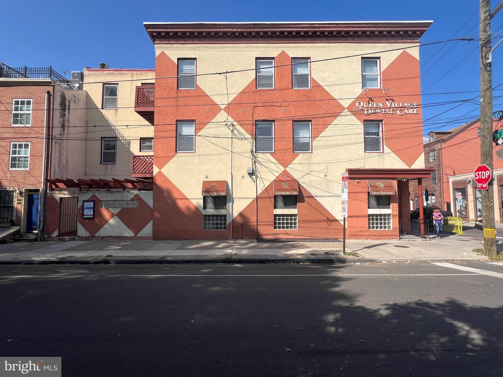 Ground floor retail space available for lease at the corner of 3rd & Bainbridge St in Queen Village.
1,439 +/- SF ground floor retail space plus private courtyard. Located at the corner of 3rd & Bainbridge Streets in Queen Village. Possible entrance at the corner or through the courtyard plus use of lower level. Close proximity to iconic South Street. Most recently a dental practice for 30 years. Frontage: 23’ on S 3rd St and 63’ on Bainbridge St. Queen Village is a charming neighborhood where colonial houses mingle with innovative dining spots and shopping districts, as well as art galleries, sundries and hip eateries along Fabric Row.