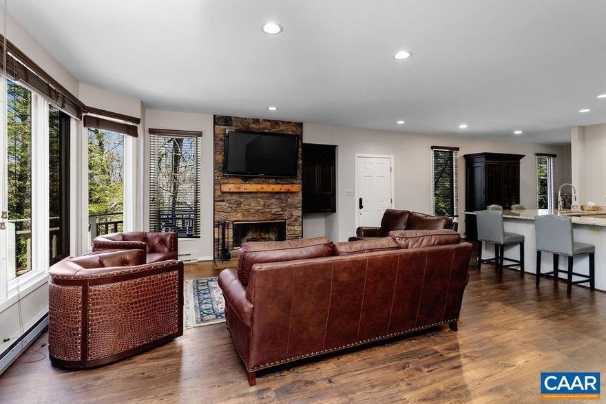 Spacious and well-located Trillium townhouse in Devils Knob Village! Space, affordability, and a prime Devils Knob Village location make this Trillium townhouse an excellent opportunity to enjoy the Wintergreen lifestyle. Featuring 4 bedrooms, 3.5 baths, and a 2-car garage, this home offers plenty of room for family and guests?all within walking distance to the Wintergarden Spa, Devils Knob Golf & Tennis, and more. The main level has been completely and thoughtfully renovated (see attached document for full details), while the upper levels offer a chance for the new owner to personalize to their own taste. Not currently a rental?this has been used as a primary residence, so please contact the agent for showings. Sellers purchased recently specifically to be close tennis facilities and special coaching. The coaching is moving to FL and sellers are following suit.,Formica Counter,Wood Cabinets,Fireplace in Living Room