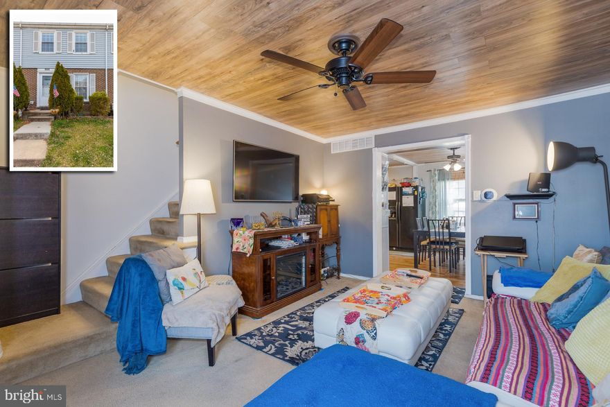 PICTURE PERFECT TOWNHOME WITH 3 FINISHED LEVELS AND A BACKYARD THAT'S BUILT FOR ENTERTAINING!  Spacious living room w/ crown molding, open kitchen/dining area w/ wainscoting, upper level w/ 3 large bedrooms & 1 full bath, finished basement w/ family room, half bath, and laundry area, rear yard w/ patio, hot tub with canopy that conveys, and storage shed.  New hot water heater and sump pump in 2020! Community in-ground pool & perfectly located close to 695 and White Marsh restaurants and shopping!