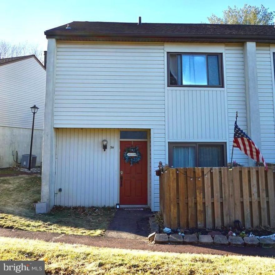 Welcome to 54 Centennial Ridge, a spacious 3 Bedroom, 2.5 Bath end unit within the popular Centennial Ridge Condo Community.  Upon entering you will find the Kitchen with tons of Cabinet Space, Half Bath on the 1st Floor, and the combined Living/Dining area with a lovely Wood-Burning Fireplace.  Other Features Include: a cozy fenced-in Front Patio (idea for storage, or could be transformed into a quaint outdoor sitting area), Covered Rear Patio leading out to a nicely-size Deck (perfect for those nights you want to enjoy and grill outside). Upstairs, just off the Primary Bedroom, you'll love the convenience of the upper-floor Laundry Room.  The Primary Bedroom is met with an in suite full bath.  Also, on the 2nd Floor, you will find a Spacious Walk-In Storage Closet, Bedroom #2, Bedroom #3, and the Second Full Bathroom. This unit even has a brand new HVAC system (as of 2022)! CONDO FEE INCLUDES: Water, Sewer, Trash, Landscaping, Snow Removal, Exterior Maintenance, and more! Homes in this amazing condo community do not last, so schedule your showing today!