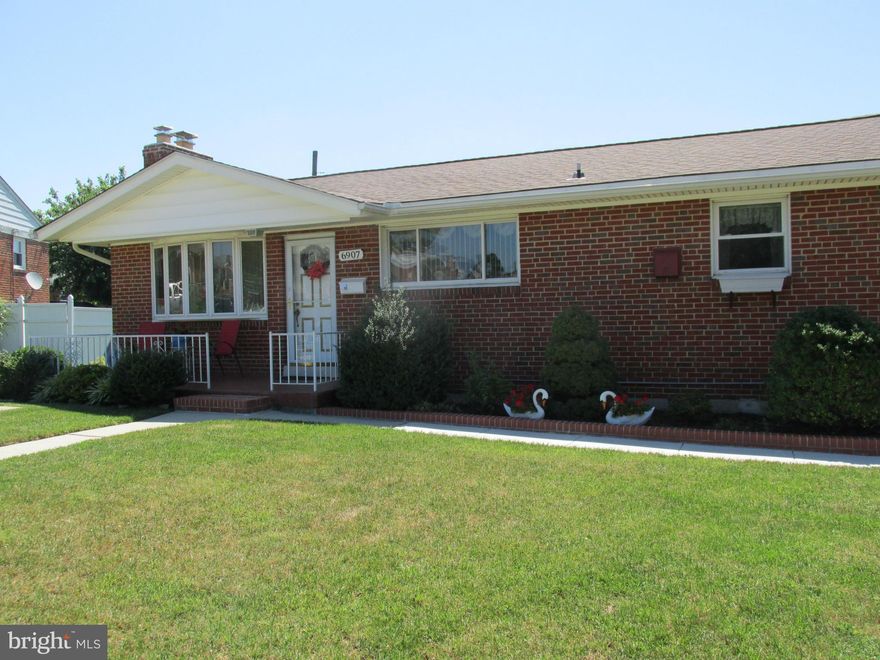 Pristine Brick Rancher in Delvale Manor. Lovingly updated by original owner. Beautiful wood floors throughout. Kitchen remodeled 2009, Oak cabinetry, ceramic tile floor and appliances. Huge 26 x 32 finished lower level with fireplace, bar and full bath, great for entertaining. New roof 2014, new sump, all new plumbing 2013. Lots of updates throughout. Parking on driveway and culdesac. Call CSS now