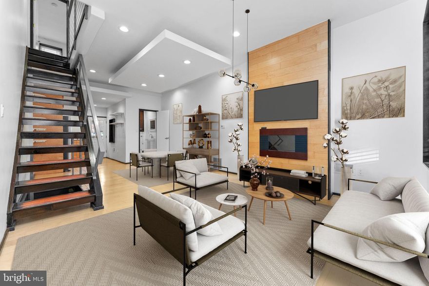 Welcome to this Carefully  Renovated  Home in the popular Fishtown Section of Philadelphia.  Style, Quality, Workmanship, Conveniences, Location and comfort. It has been thoughtfully appointed. Walk into an impressive open floor plan concept with Beautiful hardwood Floors, 9Ft ceiling and recessed lights, custom made iron hand railing . Large living room lead you to your dining room. Kitchen was design in such elegance that will not Disappoint you. Wood shaker cabinets, Granite Countertop, beautiful  White tile backsplash, Modern faucet, and  stainless steel appliances are a striking finishes that make this a perfect place to entertain. Main floor is completed with a convenient partial bathroom. From your Kitchen you will exit to a great fenced in backyard, that will be great for all your outdoor entertainment.  Up to the second floor where you will find your the Primary bedroom with the large closet, and big windows and plenty of natural light. Down the hallway you will find your second bedroom and great windows. Beautifully design hallway bathroom with great choice of ceramic tile encased bathtub, modern vanity, modern light fixture. Your large Clean but unfinished basement is ready for your own desire and use. Basement is completed with your  Washer and Dryer. This beautiful home has so much more for you. Ideally located within walking distance to some of the area's most popular spots like Stocks Bakery, Circles and Squares, Cook & Shaker, and Aramingo Square, and  the I-95. The property can be sold as a package deal with another beautiful property on the same block!!!