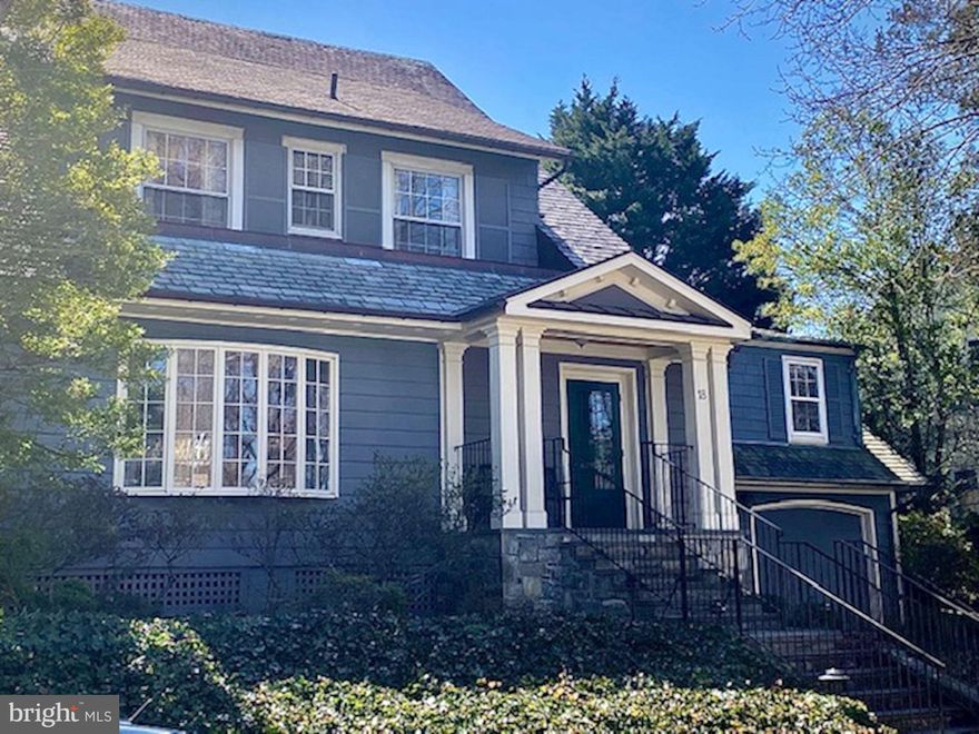 Incredible opportunity in the heart of Chevy Chase Village! Thought to be among the first of the houses built on Hesketh, this beautifully maintained home sits on one of the largest lots on the block (10,875sq ft) and boasts 6 bedrooms, 5 full baths, a 2 car attached garage, grand scale rooms, high ceilings and a beautiful flat backyard with a separate outbuilding/studio. Owned by the same family for over 44 years, this special home has been lovingly maintained and is ready for the special touch of a new owner.