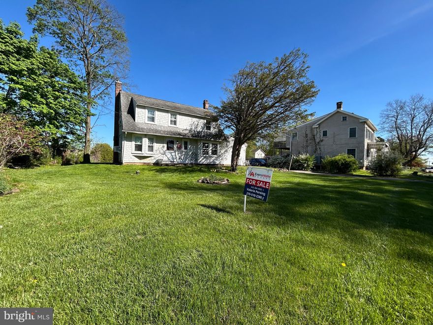Welcome to the Historic Village of Penns Park of Bucks Co.  This unique Dutch is nestled back beyond the expansive front lawn giving it privacy from the road. The property sits on over .8 acre lot (see exact in Co. records) facing the West in the front and East in the rear with beautiful views as the sunrises and sets, with front and rear patios. This cozy village home has many original features of various built ins, 5 panel doors (most with original hardware), window seats with storage, original cast iron radiators, and more. The living room features a unique v-shaped window with beautiful wooden sill, wood burning insert, closet, and turn step staircase with landing and original wood banister.  The dining room offers plenty of space for a full dining set, built-in window seat & storage drawers, a spacious closet with shelving opposite a built-in glass door display closet.  The kitchen & powder room are newly renovated with shaker style cabinets, quartz countertops, original vanity, bead board and copper finishes respectively.  Adjacent to the kitchen is a cheery breakfast room with 3 windows featuring Roman shades.  Just off of the breakfast room step down into another spacious room with hardwood flooring & plenty of windows. With copious natural light throughout the day, uses can vary from a study, office, to a fitness room and more.

On the second floor there are 3 bedrooms all with generous closet space and wood floors. The master bedroom is very spacious with 2 closets and built in bookshelves. The second bedroom is almost as large as the master with 2 spacious closets. The 3rd room offers another large closet with shelving.  In addition, a bonus room on second floor features a large picture window and a built-in window seat with shelving underneath.  The view from the large picture window is lovely at any time of day. With full sun from morning thru mid-afternoon, it's a great space for an art or craft studio, plants, and more.  The bathroom is newly remodeled, in a style that gives a nod to the original charm of the home with its own built in linen closet. The front of the house faces the West, and the rear faces the East providing spectacular views of sunrise and sunset and excellent cross breezes on lots of spring and fall days.

Just off of the kitchen is the entrance to basement and the mud room of approx. 55 sq.ft. conveniently appointed with the washer/dryer.  At the back or rear entrance there is a spacious cement patio that leads to the lush greenery of the yard.  The 2-car garage has an attached old side shed, 2nd floor storage & its own electric panel.  To the left of the driveway there are 2 cement parking spots next to the back cement patio.  The driveway can accommodate additional parking of 4 to 6+ spaces, convenient when entertaining.

This Charming uniquely situated Village home offers highly desired Bucks Co traditional home living.  The Village is situated just around the corner & down the street from the Grange Fair Grounds (which hosts the Wrightstown Farm Market), Quaint Commercial shopping area, a local Organic CSA and more.  It's within a short ride to iconic Bucks Co. destinations like River Road/ Canal (biking, fishing & more), New Hope, Peddlers Village, Newtown, Doylestown & more!