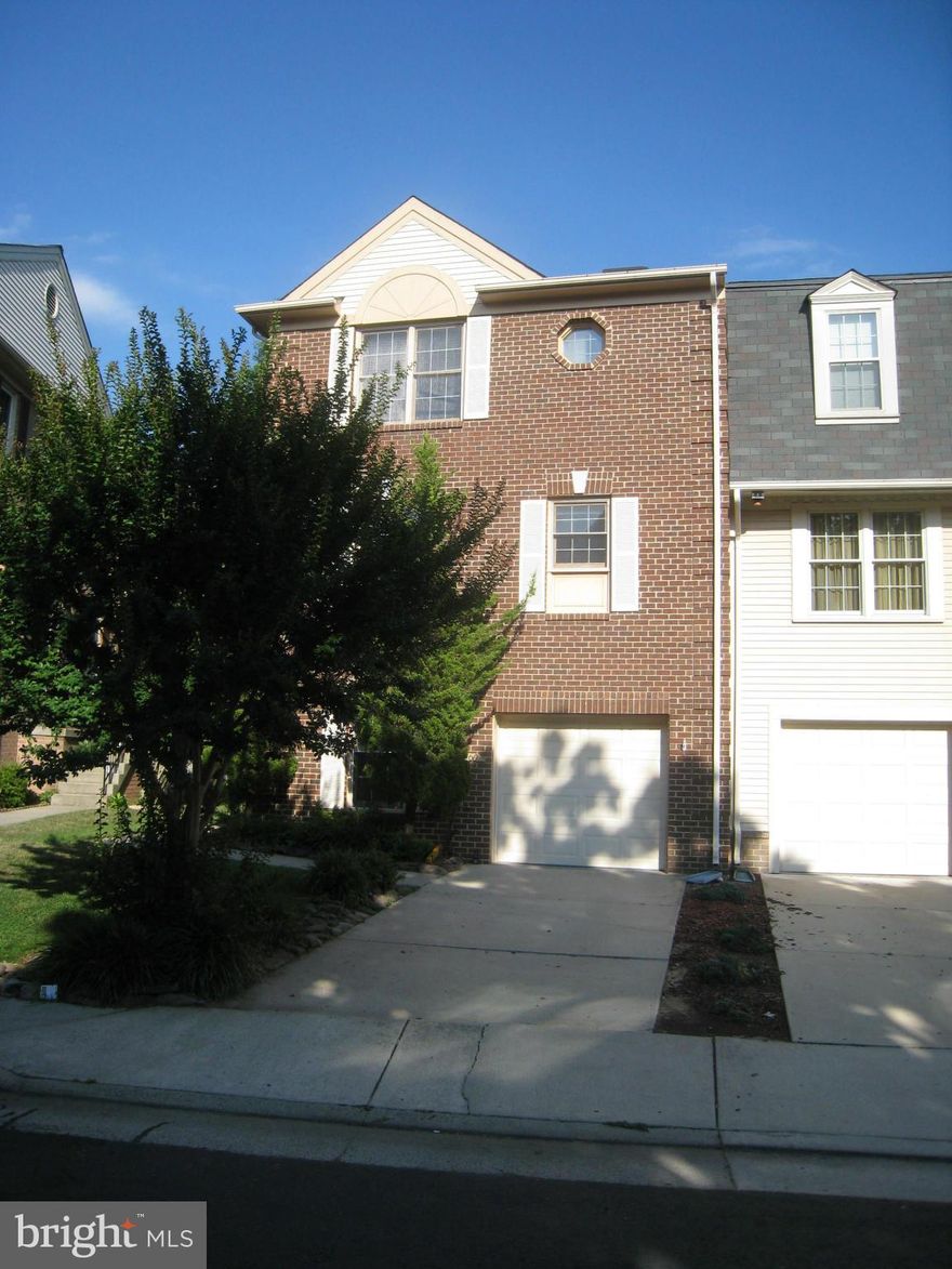 Spacious 4BR, 3.5BA brick end unit TH w/garage; Sun filled eat-in kitchen w/gourmet appliances; Breakfast Area; Separate dining room; Sunken formal Living Room; Private deck off living room overlooks trees; Rec Room w/cozy FP; LL Den & full bath; Patio deck & fenced backyard; All New Carpet. All Fresh paint. No Smokers; No Pets;