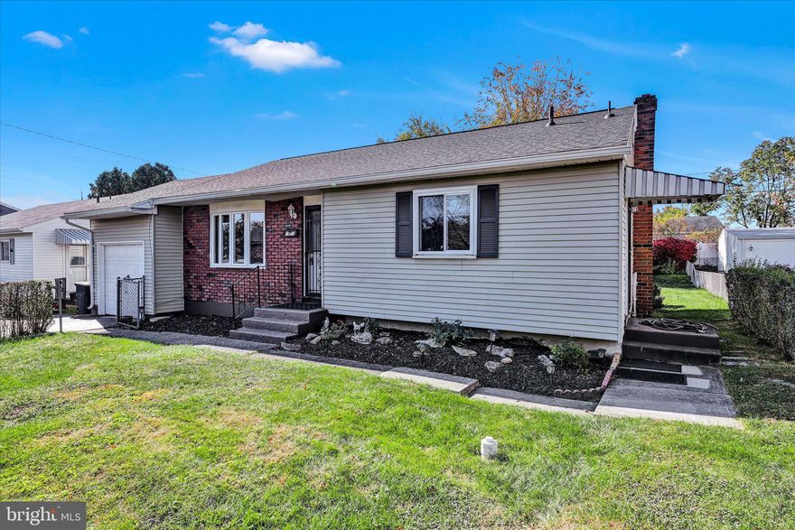 Classic 50's rancher in well-established neighborhood.  Home features bay window in the living room, electric fireplace for that cozy evening feeling, large eat-in kitchen, partially finished basement and fenced yard.  Home is an estate and is being sold as-is.  Home warranty included.