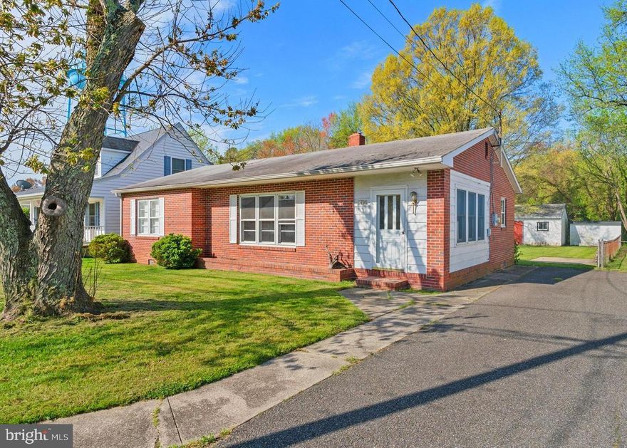 PLEASE NOTE - THIS PROPERTY HAS BEEN VIRTUALLY STAGED - Imagine how great your own furniture will look! Adorable in-town brick rancher, all-one-floor living with spacious back yard and a large shed that would make the perfect workshop. Nicely sized kitchen, lots of natural light and open living space. Updates include central air.  Located in the heart of everything fun - close to restaurants, marinas, and the Chesapeake Bay. Rock Hall is home to many festivals throughout the year - this home could be your perfect landing spot.