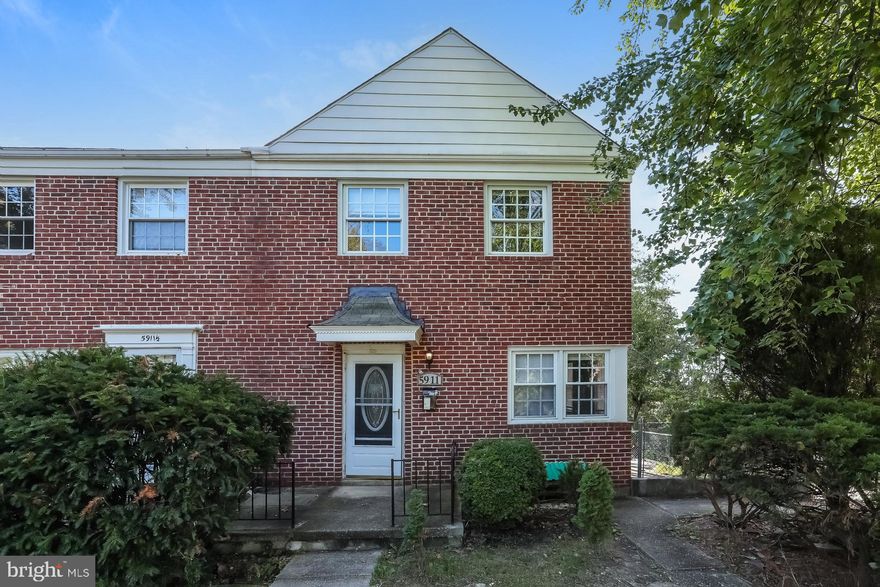 Welcome to 5911 Ayleshire Rd, a charming end-unit brick townhome located in a Baltimore community just minutes from downtown. This 4 bedroom, 2 full bath home offers approximately 1,850 square feet of living space. Freshly painted throughout, the home features gleaming hardwood floors, a finished basement, and a screened-in porch that opens to a private backyard—ideal for entertaining or relaxing. Conveniently situated near schools, parks, MedStar Hospital, and shopping in both Loch Raven and Towson. Schedule a tour today!