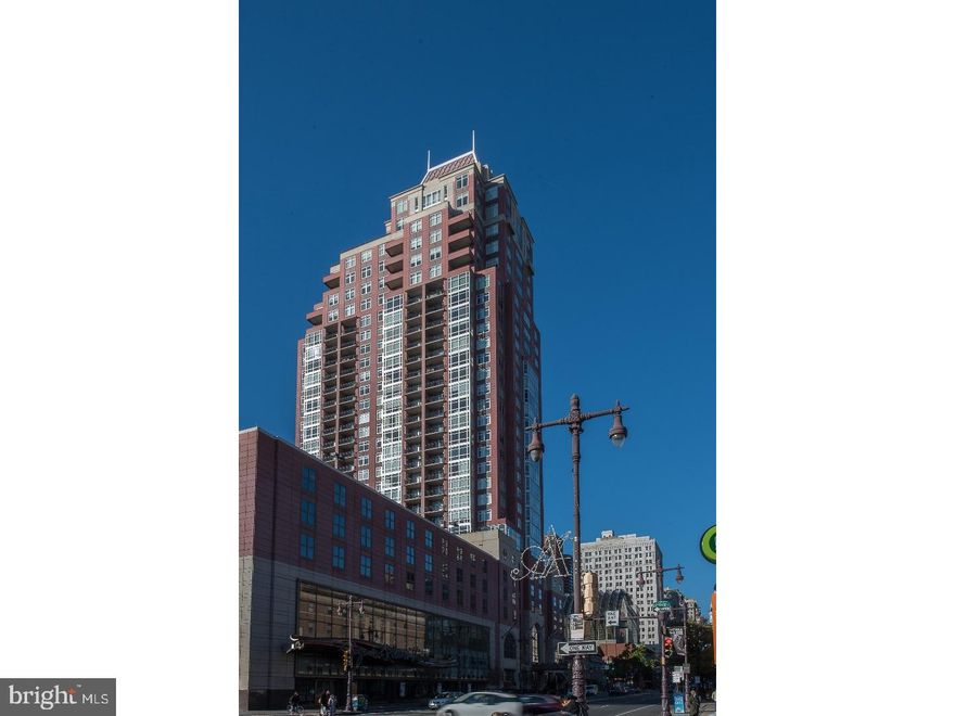 A SPECTACULAR 3 Bedroom 3 Bath SYMPHONY HOUSE CONDO This home is over 2100 square feet and features an open floor plan perfect for entertaining on the 28th floor with soaring views of of the city of Philadelphia.  Two Deeded Parking Spots are Included with this Home (677 & 709) It is a short walk to the Kimmel Center, Theaters and many of the best Restaurants the city has to offer.  As you walk into the foyer it leads  to an open Living space.  Beautiful gourmet kitchen featuring a breakfast island, Viking Appliances and granite counter tops throughout.  There is an adjoining Dining room with builtins for lots of storage and custom coffered ceilings.  The family room with its 12ft ceilings and floor to ceiling windows having views in all directions and a balcony perfect for morning coffee or evening relaxation.  There is a large master bedroom with views a large custom master bathroom with a separate shower and whirlpool tub.  Large master closet with custom builtins ready for move in.  There are two additional bedroom and bathrooms as well as a large laundry room with full size washer and dryer.  Hardwood floors throughout the entire home.  The amenities of the building include a 24 hour doorman, indoor pool with jacuzzi, state of the art fitness center with spa steam room and sauna, as well as a library lounge and resident wine storage for personal collection.  This home is just waiting to make everyday feel like a vacation.