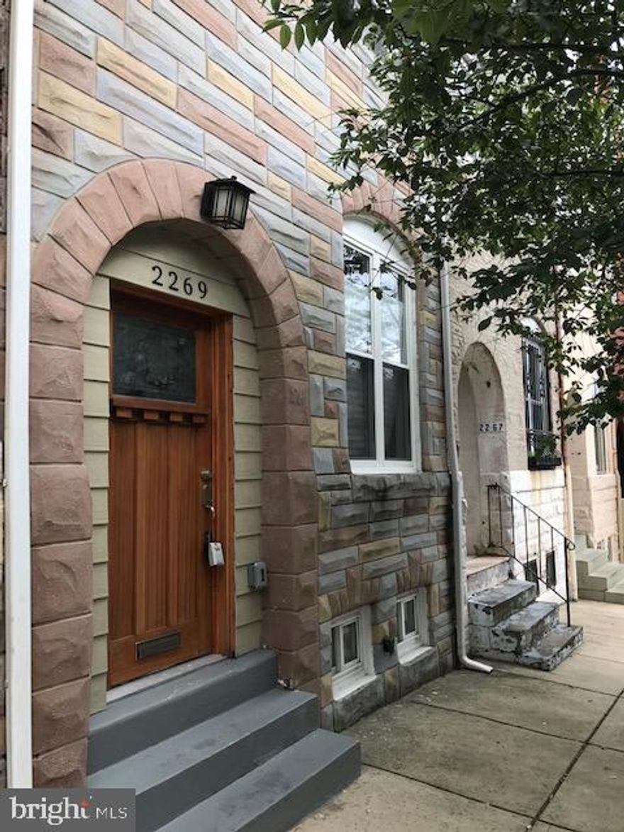 Welcome Home!  This 3 bedroom 2 full bathroom home has been completely Renovated!  Upgrades include Hardwood floors, Stainless Steal Appliances, Carrara Tile Backsplash, Ceramic tiled Bathrooms Jacuzzi tub with jets!  The Living room has Tray ceilings and the home has exposed brick throughout!  On the Second floor you will find 2 spacious Bedrooms and a bathroom with separate tub and shower.  The Owners suite is on the top floor and it has its own Provate bathroom.  This property is in close proximity to I-83, Druid Hill park, Downtown and MICA!  All of the Rehab work has been competed for you, Just set your appointment and Move in TODAY!