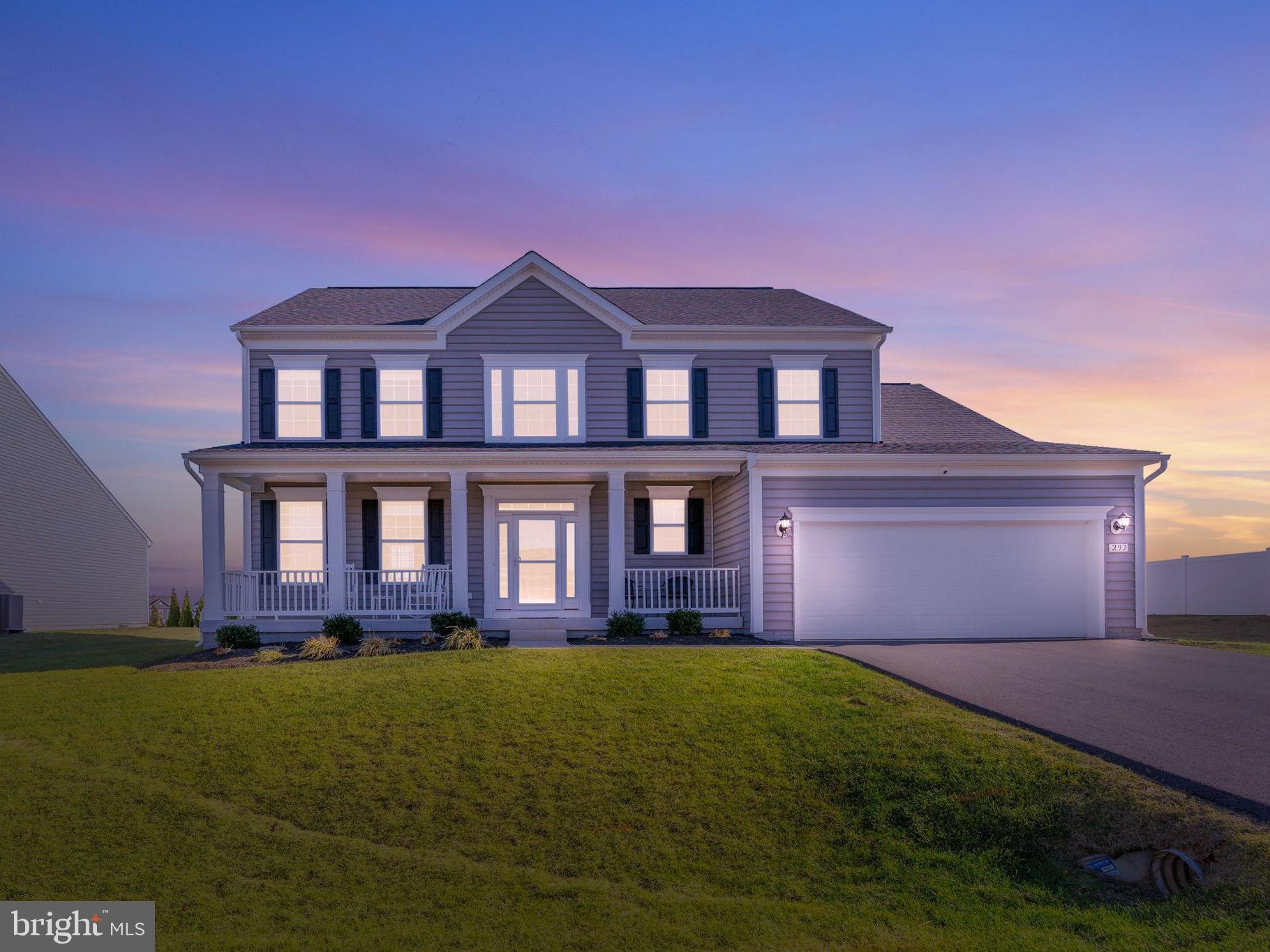 Welcome home to this stunning 4-bedroom, 2.5-bath home, situated in the highly desirable neighborhood of Springdale Farm in Gerrardstown, WV. This stunning home offers the perfect blend of style and functionality, featuring an open-concept design that is ideal for modern living and entertaining. The heart of the home is undoubtedly the gorgeous kitchen, with a large island that invites both family gatherings and socializing. The kitchen flows effortlessly into the spacious dining area and living room, creating a bright, welcoming space for everyday living. The main level also includes a versatile bonus room, currently used as a kids' playroom but perfect for an office, study, or additional living space. Convenience is key, with the laundry located just off the garage in a well-appointed mudroom, plus a half bath right near the entry. Upstairs, you'll find a primary suite with a large walk-in closet and a beautifully designed en-suite bath. Three additional spacious bedrooms offer plenty of space for family or guests, with a second full bath located just down the hall. The unfinished basement provides ample storage space and is already plumbed for a bathroom, offering potential for future expansion and additional living space. This is one of the best located neighborhoods only five minutes from I-81. This home is a true standout – don’t miss the opportunity to make it yours!
