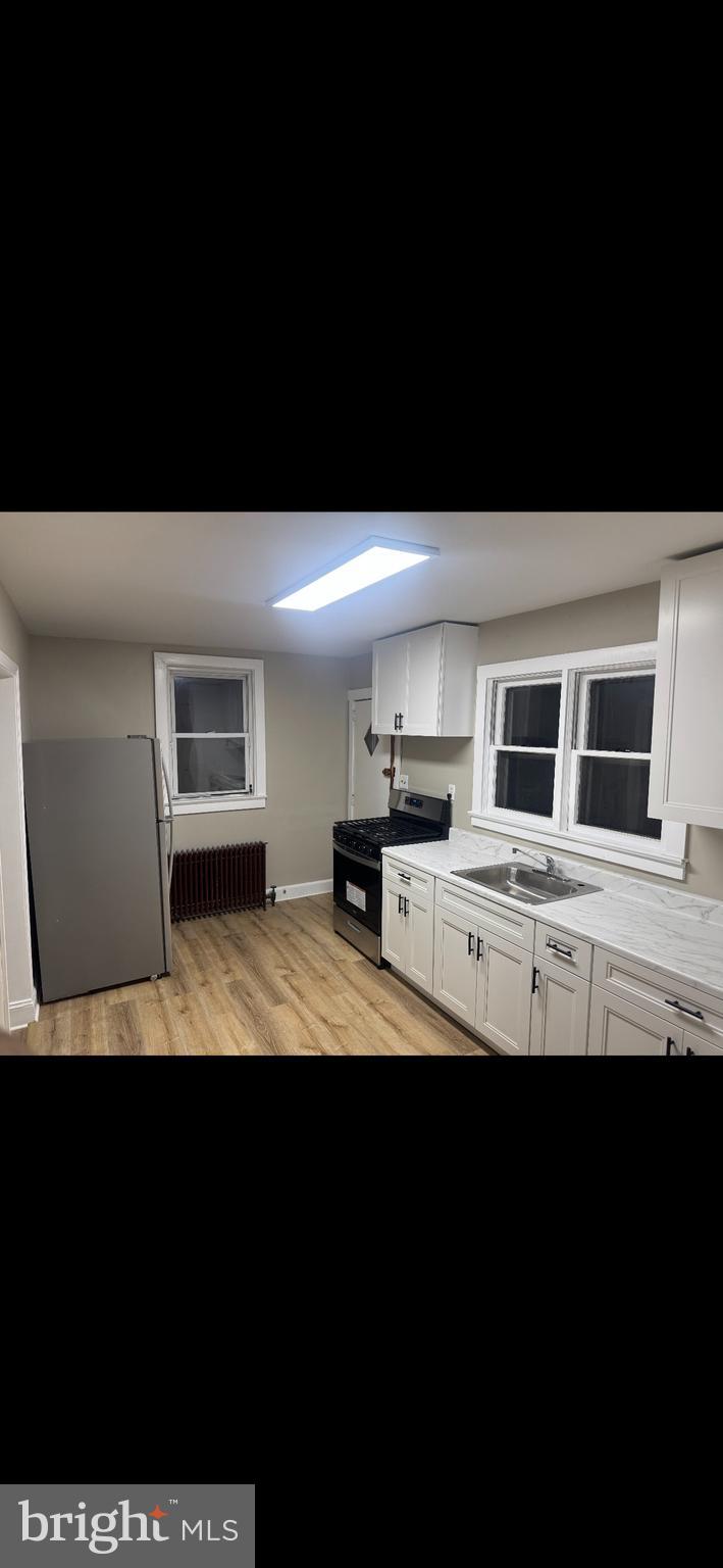 Welcome to 343 Dorrance Street, a beautifully renovated first-floor 2-bedroom apartment located in the heart of historic Bristol Borough. This thoughtfully updated unit features brand-new flooring, fresh paint throughout, and a stunning kitchen equipped with white shaker cabinets and stainless steel appliances. Both bedrooms are generously sized, and ceiling fans have been installed for added comfort. The unit also includes a washer/dryer for your convenience. Located just blocks from Mill Street, you'll enjoy easy access to local favorites like The King George Inn, Calm Waters Coffee Roasters, and Bristol Riverside Theatre, as well as the scenic Bristol Waterfront Park. Tenant is responsible for heat and electric. No smoking and no pets allowed. First month's rent and one-month security deposit are required before move-in. We're looking for a long-term tenant with good credit who will treat this home as their own. Don't miss your chance to live in one of Bristol's most charming neighborhoods schedule a showing today! Tenant is responsible for electric and heat. Landlord pays for everything else. No smoking. No Pets. 1 year minimum lease.