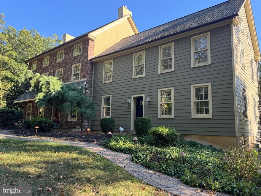 A rare blend of space, character, and rural privacy, this expansive 5-bedroom, 3.3‑bath home offers nearly 4,000 sq ft of living area on a serene 1.49‑acre lot in the highly regarded Souderton Area School District. The property combines the charm of an early-era structure with a substantial 2006 addition, creating a versatile layout ideal for multi‑generational living, work‑from‑home needs, or large‑scale entertaining. The main level features generous gathering spaces, hardwood flooring, multiple fireplaces, and a central kitchen connecting to both formal and informal dining areas. Upstairs, the bedroom and bath configuration provides exceptional flexibility for guests, office use, or extended household needs. A mix of finished and unfinished basement areas offers storage, workshop potential, or future expansion. Surrounded by mature trees and township‑owned land, the setting delivers a peaceful, private feel while remaining close to Spring Mountain, parks, trail systems, and commuter routes. A standout opportunity for buyers seeking size, character, and value in a desirable rural location. Schedule your showing appointment today. NOTE: Interior photos coming soon!