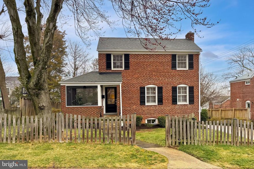 RENOVATED & EXPANDED colonial, in North Arlington, that has tremendous CURB APPEAL. This excellently maintained 4 bedroom/2.5 bathroom home offers the additional living space today’s buyers are seeking (and craving) in the Discovery, Williamsburg, Yorktown school pyramid. Solid original brick construction. A screened front porch- is perfect for relaxing. A fenced yard (front + back), new concrete driveway, rear custom slate patio & fire pit are just some of this home’s wonderful amenities. The expanded interior provides 4 BEDROOMS ON THE UPPER LEVEL!  There is a renovated hallway full bathroom + linen closet. The primary bedroom affords tons of natural sunlight and an en-suite full bathroom (renovated by current owners- 2023). An updated kitchen creates instant appeal and offers a pass thru to the family room addition, with recessed lighting, where a gas fireplace becomes the focus of the room. You will love the family room’s 9’+ ceilings and Palladium windows that drench this addition in natural sunlight! A powder room is conveniently located on the main level, along with side access to the side/backyard! Hardwood floors throughout the main level and upper level. The updated, lower level recreation room is perfect as an additional living room space or home office. Finishing the lower level is a laundry room with walk-up access to the backyard. Milburn Terrace is a terrific community that offers Cookie Exchanges, Turkey Trots, Halloween Trick-or-Treat Party, High School Football tailgates and informal Saturday morning cross-fit workouts at the field. Plenty of diverse restaurants are a short walk/stroll away in the Lee/Harrison Shopping Plaza (Harris Teeter/Safeway, Duck Donuts, Peter Chang's, Pie-Tanza, Chesapeake Bagel, Cookie Crumbl, Sushi Zen, etc.) Homeowners also enjoy being one (1) block away from Greenbrier Park (baseball fields, softball field, 8 tennis courts, lighted basketball court, football field/track) as well as Chestnut Hills Park, a well-known and immensely popular community tot lot. All this can be found in a super convenient location: I-66, GW Parkway, Route 29, Route 50 and 495 are all easily accessible. Two metro stations (Ballston + East Falls Church) are located approximately 2 miles away. ART bus stop, to Ballston Metro and service to Washington, DC is located a short two (2) blocks away. Detached shed to convey AS IS.  See list of Features, Improvements + Renovations in DOCUMENT section.