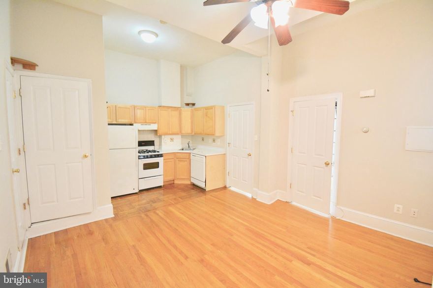 First floor East falls 2 bedroom apartment available for April 1 move in. Large open concept living/kitchen area. Full bath with claw foot tub. In-unit laundry. Each bedroom has a lofted bed area plus a large closet. The unit has central air and tall ceilings. There is also a shared outdoor space in the rear of the building with a fire pit. Tenants pay gas and electric; water/sewer included. Reach out for applications and showings. Good credit over 650 is required. First, last and one month security due at lease signing. Cat friendly with no additional pet fees! Be sure to request the video tour.