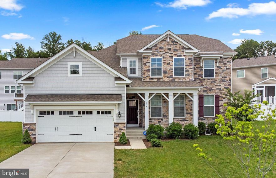Welcome to 104 Standish Place in Stafford, VA - This beautiful home built in 2021 is nestled in a quiet suburban community conveniently located only a short drive from I-95, Stafford Marketplace, Marine Corps Base Quantico, and downtown Fredericksburg!  With 4 bedrooms and 3 full baths/1 half bath, this home offers over 4,500 sq/ft of finished space, and three large living spaces (one on each floor!) so you can comfortably host guests, or spread out in your own private space.  The main level boasts a large open-concept kitchen/living room, surrounded by large windows which let in plenty of natural light.  Use the spacious two car garage for extra storage or vehicle parking .  Monthly HOA fee and free weed service will be paid for by property owner.  Residence is outfitted with solar panels, so take advantage of this resource for cheaper electric costs!    Property owners will require tenants to professionally steam clean the residence at the conclusion of their lease.  Expected lease to begin July 1, 2024 with possibility of early move-in.
