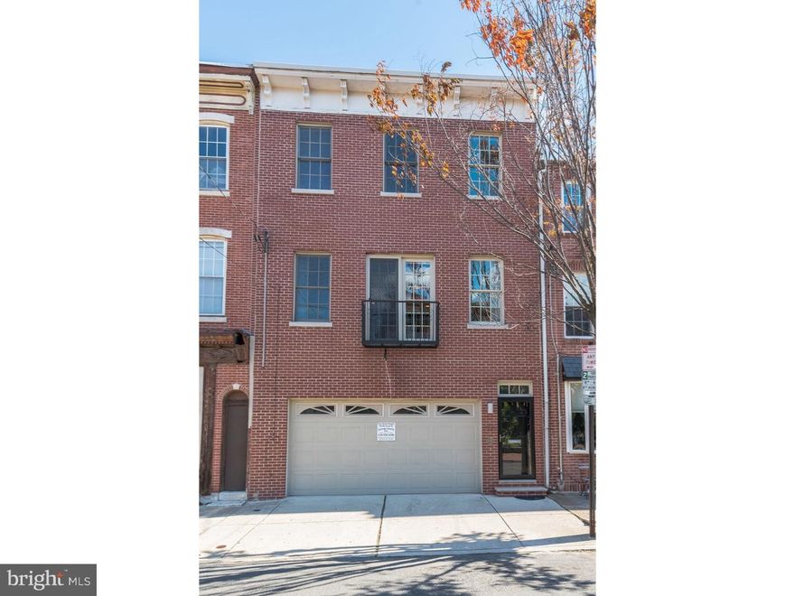 GREAT NEW LISTING! DOUBLE PROPERTY   24-FOOT-WIDE AND 67-FEET-DEEP   3700 SQ FT WITH 2 CAR GARAGE.GREAT QUEEN VILLAGE BLOCK.DIRECT ENTRANCE FROM GARAGE INTO THE FOYER.  A LOFT LIKE WOW CHEF S KITCHEN   TONS OF CABINET & COUNTER-SPACE   N.Y. DESIGNED ANN SAKS KITCHEN   HIGH END APPLIANCES.  A WIDE AND SPACIOUS DINING ROOM WITH A WALL OF GLASS OVERLOOKING THE LARGE GARDEN/OUTDOOR SPACE   THIS FLOOR ALSO FEATURES A POWDER ROOM, A WALK IN BUTLERS PANTRY   RECESSED LIGHTING AND BEAUTIFUL 5  SOLID OAK HARDWOOD FLOORS THROUGHOUT.LOWER LEVEL   FINISHED - HIGH CEILINGS   DEN/MEDIA/PLAYROOM   SEPARATE LAUNDRY AREA, LOTS OF STORAGE SPACE AND MECHANICALS. THE SECOND LEVEL FEATURES AN TRUE WOW 24-FOOT-WIDE LIVING ROOM   11 FOOT CEILINGS   A FIREPLACE + FRENCH DOORS TO THE JULIET BALCONY OVERLOOKING THE QUEEN VILLAGE LANDSCAPED TRIANGLE PARK.  THIS FLOOR ALSO FEATURES A FULL SUITE WITH A CLASSIC FULL BATH   LOTS OF CLOSETS AND A REAR ROOM (GREAT FOR AN OFFICE OR DRESSING ROOM). THE NEXT LEVEL IS THE ENTIRE MAIN SUITE   HUGE 24 FOOT FRONT BEDROOM   BEAUTIFUL LARGE SPA BATH WITH DREAM CLOSET SPACE + A REAR BEDROOM WITH A WASHER AND DRYER THAT CAN EASILY BE MOVED BACK TO THE LOWER LEVEL .THE CHERRY ON THE TOP IS THE FULL ENTIRE ROOF 24 X 50 DECK WITH WATER AND ELECTRIC AND THE BEST 360 DEGREE PANORAMIC VIEWS OF CENTER CITY   RIVER   BRIDGES   STADIUMS AND ON AND ON.ABOUT THE NEIGHBORHOOD: EITHER YOU FOUND IT BY THOROUGH RESEARCH OR JUST MERE LUCK.  IT S THE BEST. CLOSE TO EVERYTHING AND IN THE TERRIFIC NEBINGER SCHOOL CATCHMENT.  PLEASE VIEW THE VIRTUAL TOUR.