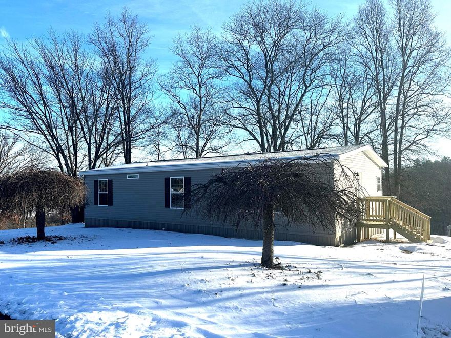 Beautiful 3 bedroom, 2 full bath  BRAND NEW mobile home available for rent in a picturesque country setting in Clear Spring, MD.  This home features a large open floor a gorgeous kitchen, an island, farm sink, laundry/mud room, huge deck for entertaining or just to sit out and enjoy the view.  Maximum 2 pets are case by case with a strong application and additional pet deposit and monthly pet rent.  Breed restrictions will apply.  Contact us today to schedule a tour.