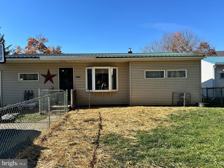 Cedarwood drive will make you feel right at home. This 3-bedroom 1 full bath home is so cozy. It has a metal roof, a fenced in front yard and a back patio with spectacular views of the mountains. There is a paved driveway in the back that leads to a carport. There is new flooring throughout the first level, new top cabinets in the kitchen, and an open living/dining/kitchen concept that would be great for entertaining. It has a full basement that is partially finished with potential for more living space.
Close to all the amenities of Lavale and Cumberland.