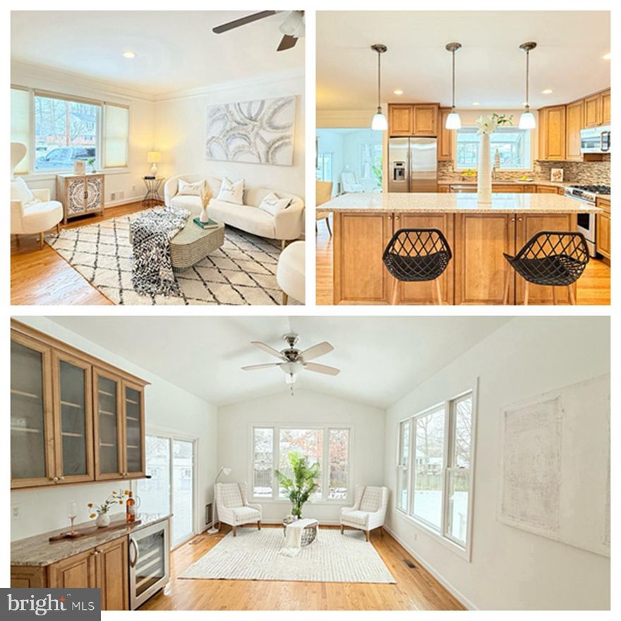 Gorgeous 3 bedroom 3 full bath home in the desirable Country Club Manor with 1 car garage immediate procession! Elegant gourmet kitchen with granite countertop, stainless steel appliances and hardwood floor in the heart of the home. Open living & dining area leads to the beautiful sunroom features extra cabinets and a build-in wine fridge, perfect for family time and entertaining. Brand new gutters with well maintained roof, siding, windows and doors. Spacious master bedroom with sitting area on the ground level offers brand new carpet and a large walk-in closet. The lower level has one additional bedroom with a newly renovated full bath, which could be an in-law suite, home office, or additional living space. Tons of curb appeal and a flat grassy backyard that is fully fenced with irrigation. Quick access to major routes including Rt. 28 and I-66, few minutes to Wegmans, Trader Joe’s, Giant Food, Fair Oaks Mall, Fair Lakes Shopping Center and more. With no HOA. This charming home is a must-see!