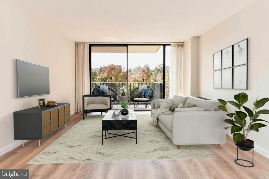 Remodeled & Gorgeous 1BR, 1BA Condo in The Carlton of Arlington*Lovely hardwood floors entire main level with neutral paint tones throughout*Kitchen with Quartz Countertops, ample cabinetry in tones of white, complementary subway tile backsplash, and updated stainless steel appliances*Spacious living room off kitchen with sliding glass doors leading to balcony* Spacious bedroom with ample closet space and access to balcony.* Updated, sleek, and modern full bathroom.* Multiple laundry rooms on each floor, with one just steps away from the unit*Building amenities include 24 hour security & concierge desk in Lobby Interior*Condo amenities include Gym, Tennis Courts, Pool, Party Room, Fitness Center Large fully equipped fitness center Tennis Courts – Two tennis courts Dog Parks – Close by dog parks Pool – Large outdoor pool Party Room Right on the bike path (four mile run trail and W&OD Trail)*Only one pet allowed, the weight of the pet is not to exceed 25 pounds*no pit bulls*Option to pay for reserved parking spot for $50/month*
