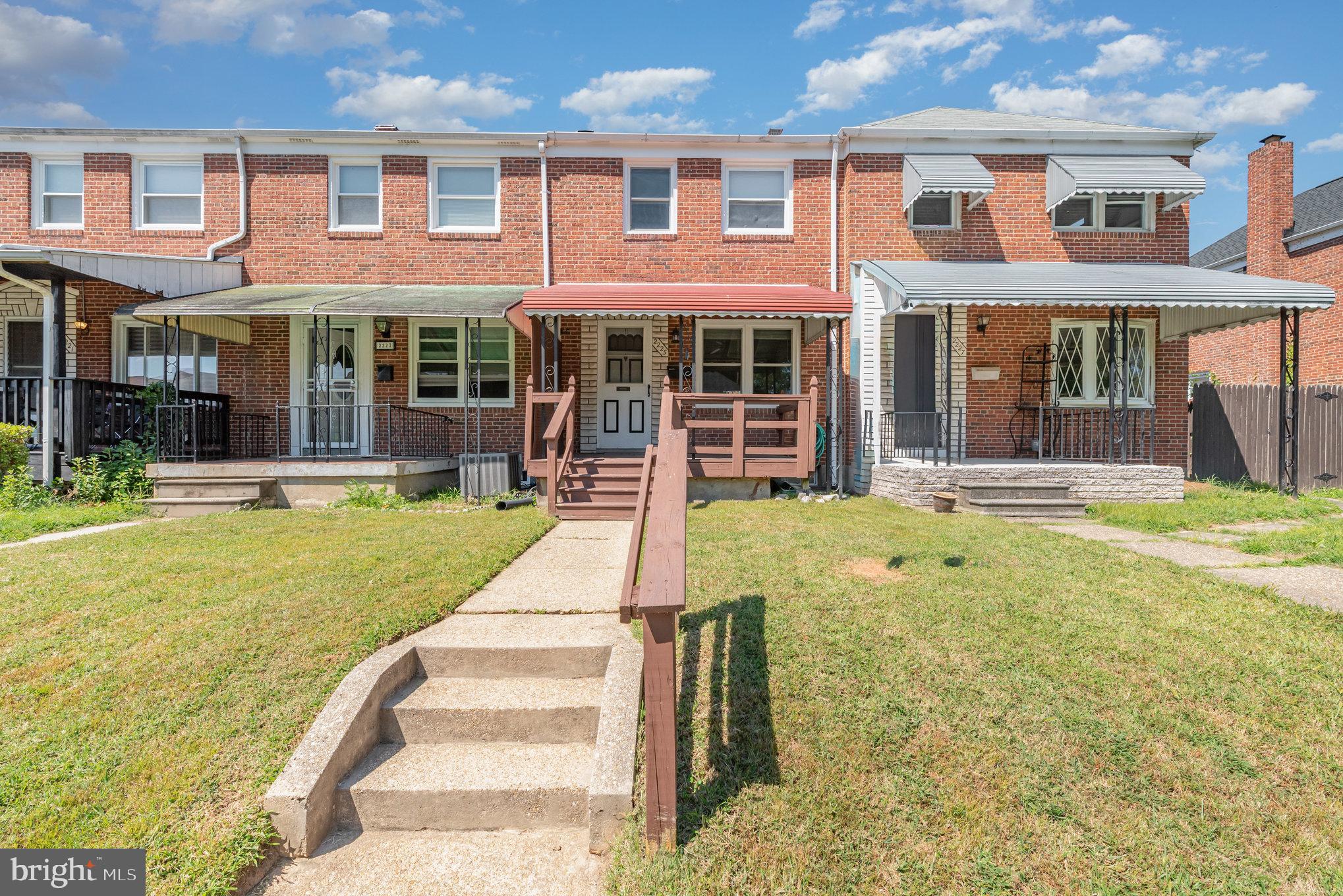 DREAM BIG!! Stunningly remodeled 3 bedroom and 2 full bath brick front home! Updated kitchen offers LVP flooring, granite counters, stainless steel appliances recessed lights. The lower level offers a family room your 2nd full bath. Home has a awning covering your front AND rear decks! You also get a 1 car wide COVERED off street parking area.
