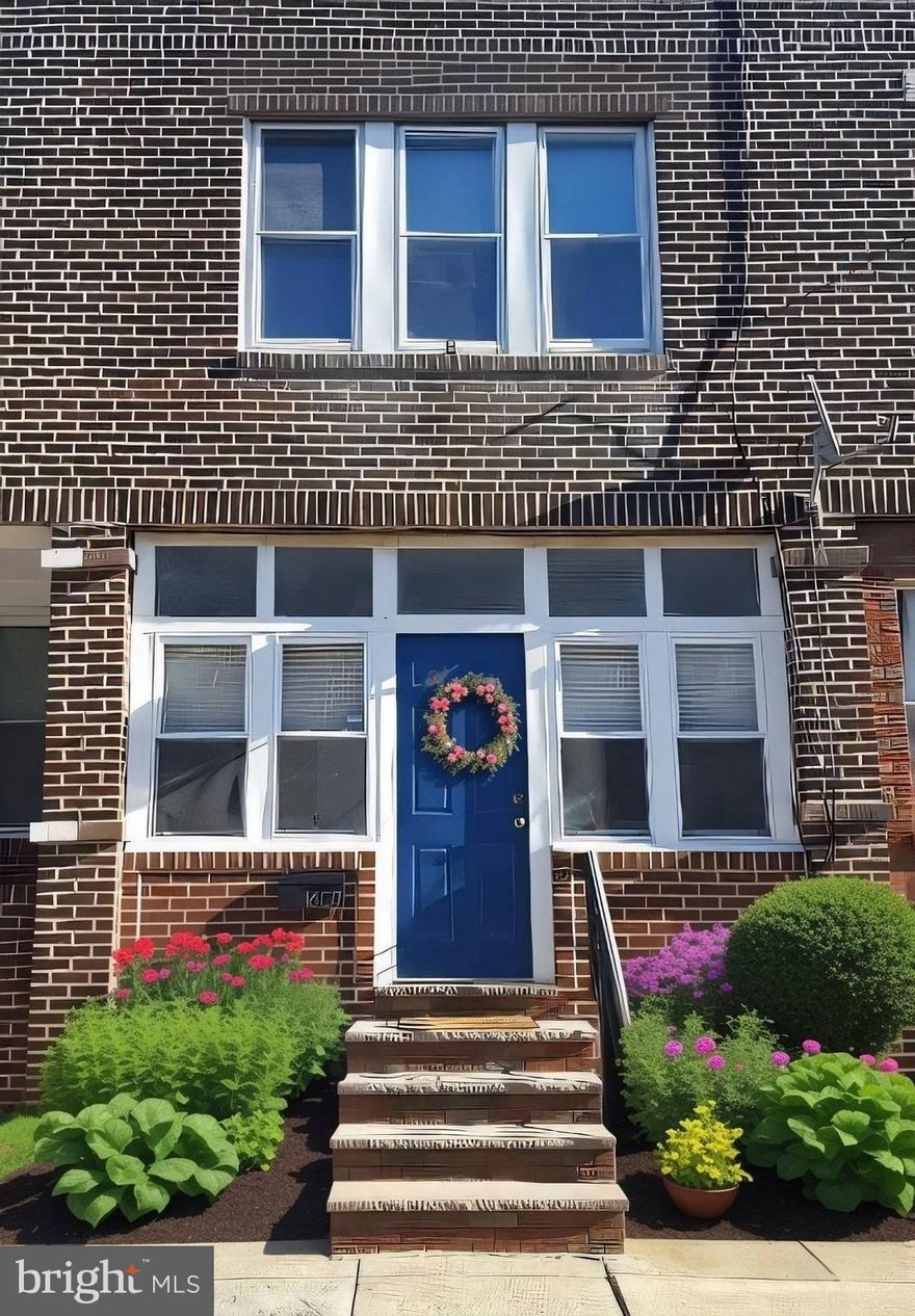 Charming  row home in the heart of Grays Ferry !  Two bedroom, one bath residence features original finished hardwood floors and many modern upgrades and modifications throughout the property.  The inviting blue door leads you to a secure and functional enclosed porch perfect for storing bikes and toys , and can also serve as a mudroom. The airy open main room is spacious and large enough to function as both living room wtth amble seating and a dining room area for family and friend gatherings.  The adjacent kitchen is a highly efficient space with modern conveniences accented with white cabinetry, glass backsplash, stainless steel appliances and a gated entry to the quaint backyard perfect for outdoor activities and BBQs.  The expansive, well-kept basement has a washer/dryer, heating system, and plenty of storage space that encompaasses the entire footprint of the property.  The second floor continues the finished hardwood flooring and boasts two sizable bedrooms and a new bathrom with a skylight providing ample natural light.

This house is located in a very convenient location  with outstanding amenities and local parks in the immediate area, including restaurants, shopping and groceries close to 
Oregon Ave/Grays Ferry shopping corridor, Riverside green space and trails close to the Schuylkill Riverfront Trail network that has excellent outdoor recreation , with expansion to Bartram Gardens; Good transit and bike options and a pleasant route directlty into University and Center City .

This gem won't last long on the market.  It's a perfect property for your ideal starter home, forever home, or investment home!