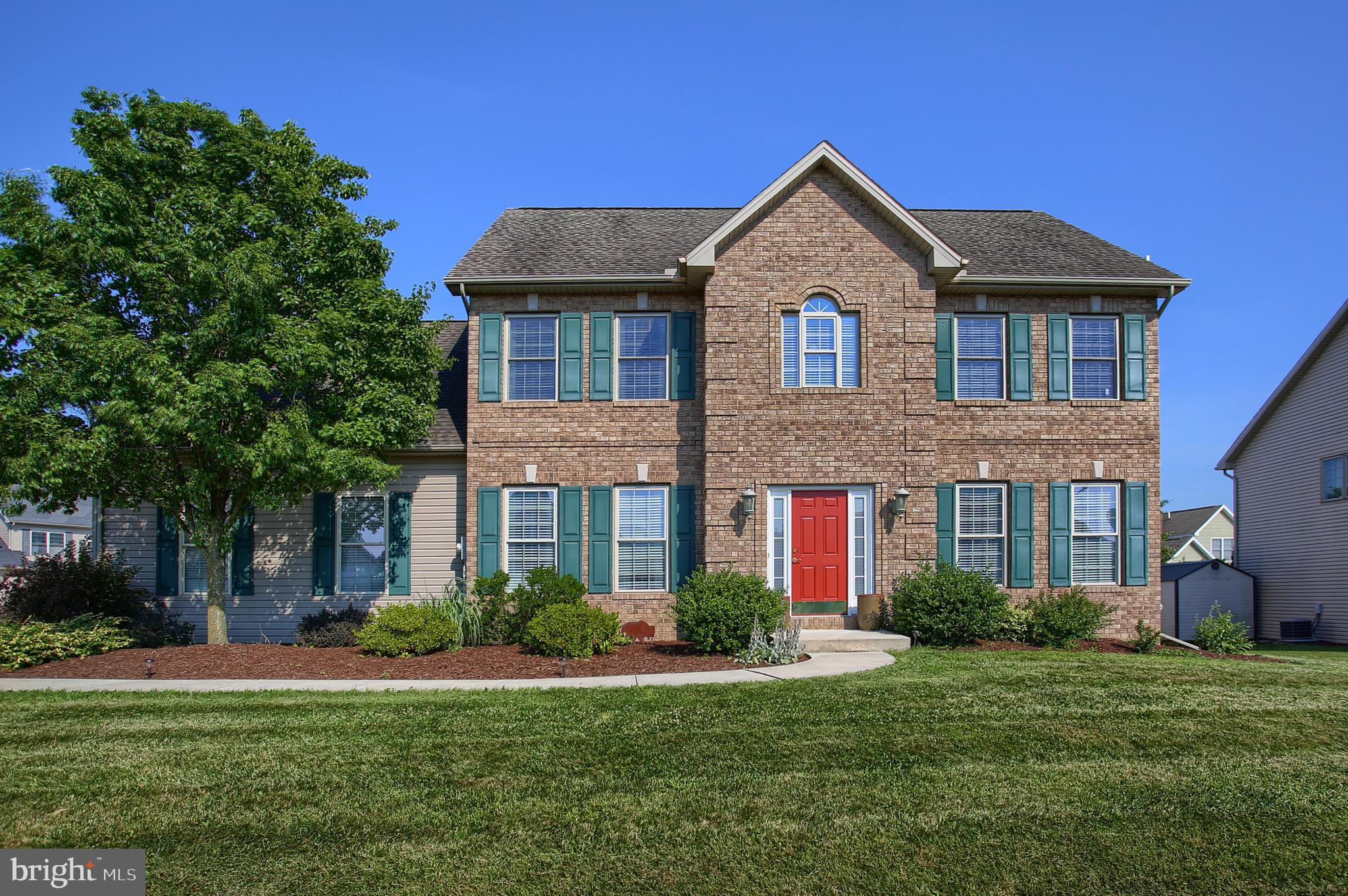 Gorgeous move-in ready home on a corner lot in the desirable Cross Creek neighborhood. The 1st floor is an entertainer's dream with an open floor plan featuring ceramic and hardwood floors, crown molding and a gas fireplace. The kitchen includes matching appliances, a granite topped island with additional seating and pantry. Step outside to your back deck and enjoy the outdoors while your kids and/or pets play in the fully fenced back yard . Upstairs you'll find four spacious bedrooms and a perfectly placed laundry room so you don't have to lug laundry up and down stairs. The full basement offers great storage or the option to finish it for more living space.   Make this home yours before someone else does!