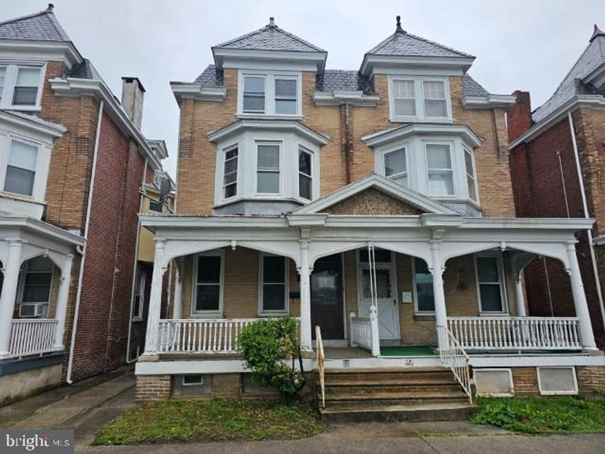 HUD Home. Year Built 1900, LBP is required for all properties built before 1978 if sold with FHA Finance. Sold "AS IS" by elec. bid only. Prop avail 05/19/2025. Bidding Process, Bid Due/Expiration dates, HUD's Insurability and other important information is posted on www.hudhomestore.gov. FHA Case #441-964987. Being sold Uninsured. NO FHA 203b. Eligible for FHA 203K. Financing Terms: FHA 203K, Cash, HomeStyle or other repair-oriented loan. With a little elbow grease this spacious three story semi-det home with full basement can be yours. Close to schools, hospitals, shopping and parks. Classic Style with Hard Wood Flooring, High Ceilings, and woodwork trim. Located directly across the street from the Senior Activities Center (SAAC) as well as close proximity to trains and buses. Fireplace is boarded - condition unknown.  Heat is connected to gas. Oil Tank in Basement appears disconnected but buyer responsibility to inspect. Don't miss out on the opportunity. Buyer to verify all information prior to bidding. Go to www.hudhomestore.gov for more information or how to place a bid. Buyer is responsible for their own investigative information on SqFt of home, Room Sizes, Bathroom counts, taxes and all other information regarding this home. This home is a AS-IS Sale with buyer being responsible for all inspections and repairs including CO, U&O, final water and sewer and other township inspections. Availability and status of sale type are subject to change at any time. See addendums & Disclosures in HUD Website. For additional information contact the agent of your choice. This home is currently available for $100.00 Total Down Payment if purchased with an FHA Insured loan. $100.00 Down Payment is a Limited time opportunity. Buyer must be an owner occupant purchaser. Buyer choses their own Lender and Agent/Broker.